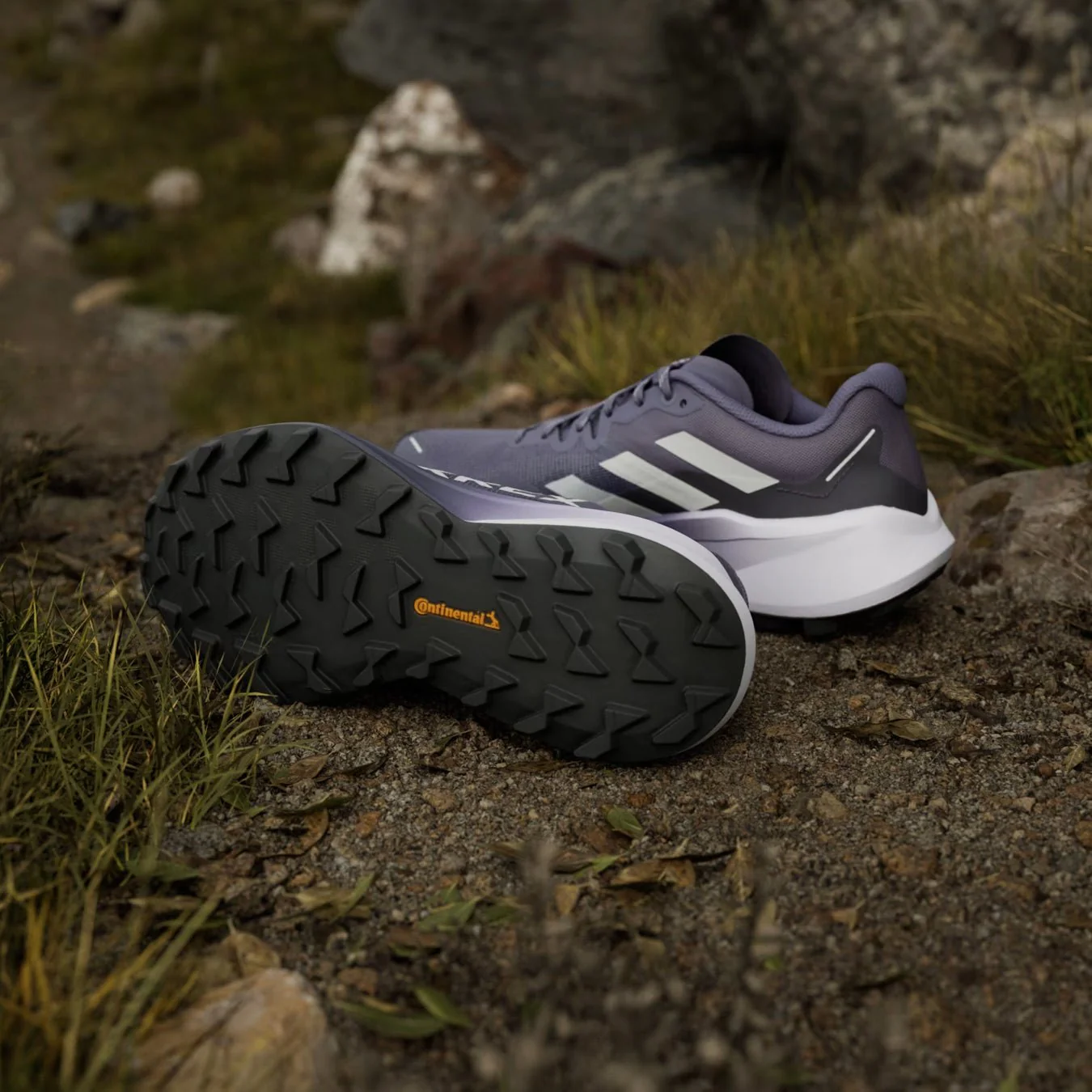 Adidas Terrex Womens Agravic 3 Trail Running Shoes Preloved Violet / Grey One / Powder Plum - Image 5