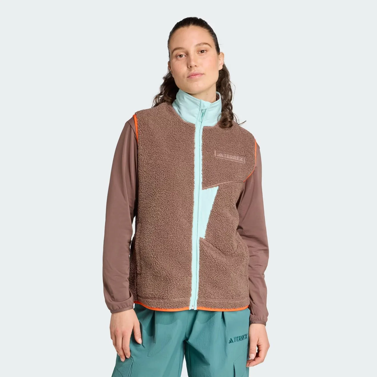 Adidas Terrex Womens XPL Fleece Vest Earth Strata - Image 2