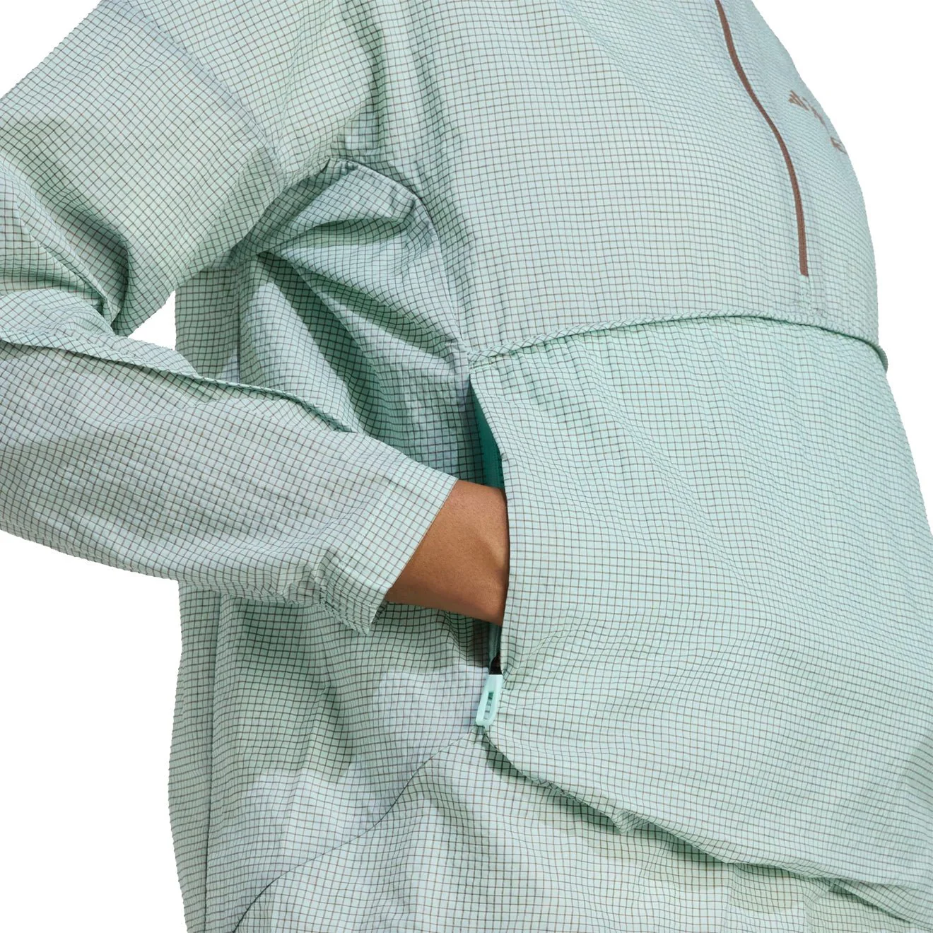 Adidas Terrex Womens Xploric Wind Anorak Semi Flash Aqua - Image 4
