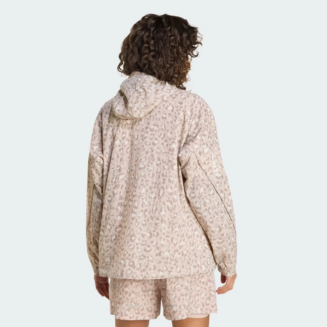 Adidas Terrex Womens Xploric Wind AOP Jacket Beige / Wonder Taupe / Trace Brown - Image 3
