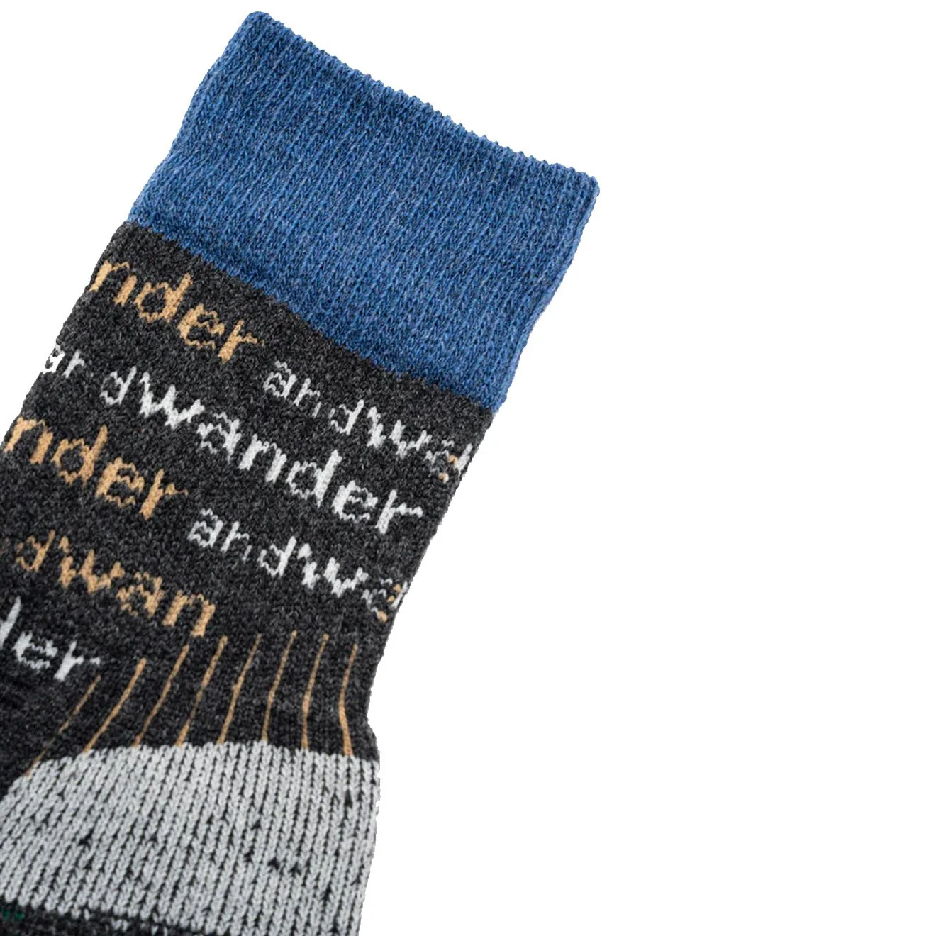 And Wander Womens Wool Socks Charcoal - Image 2