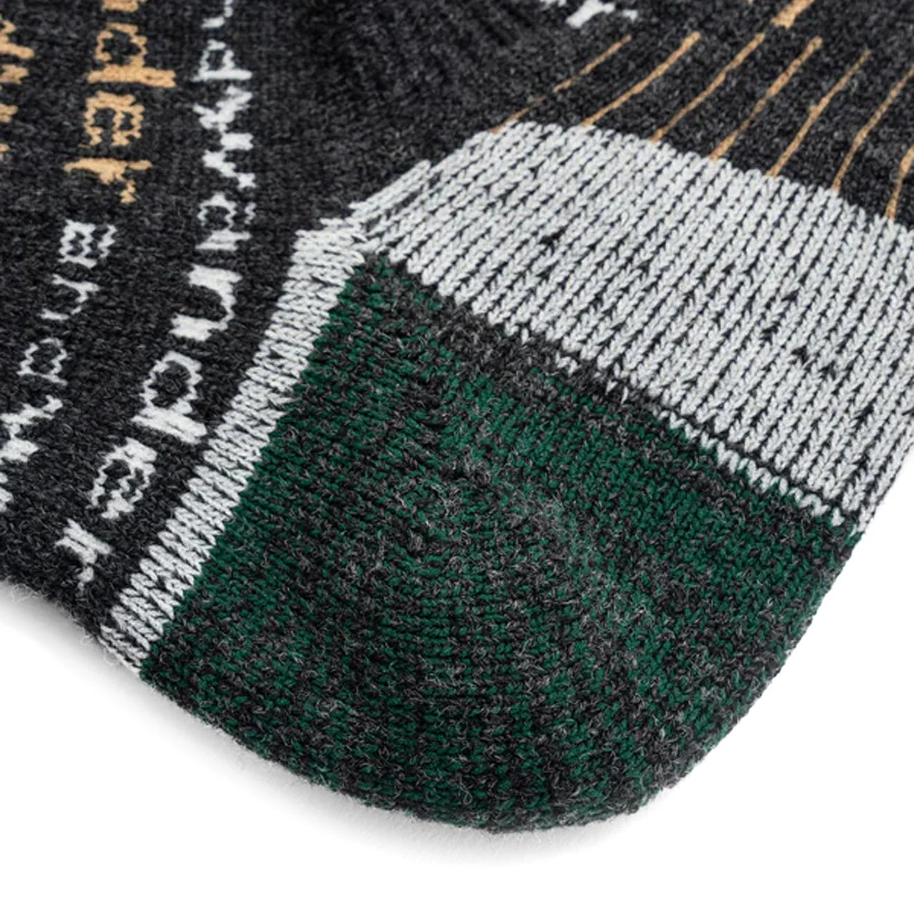 And Wander Womens Wool Socks Charcoal - Image 4