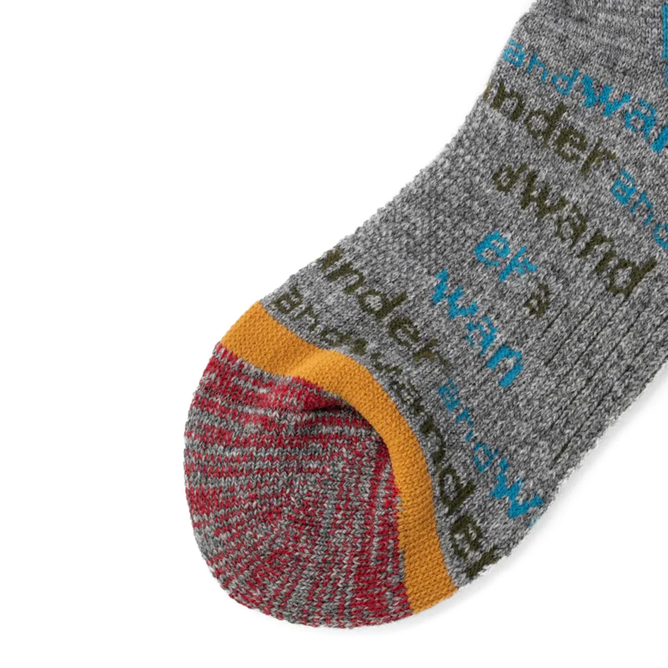 And Wander Womens Wool Socks Light Grey - Image 2
