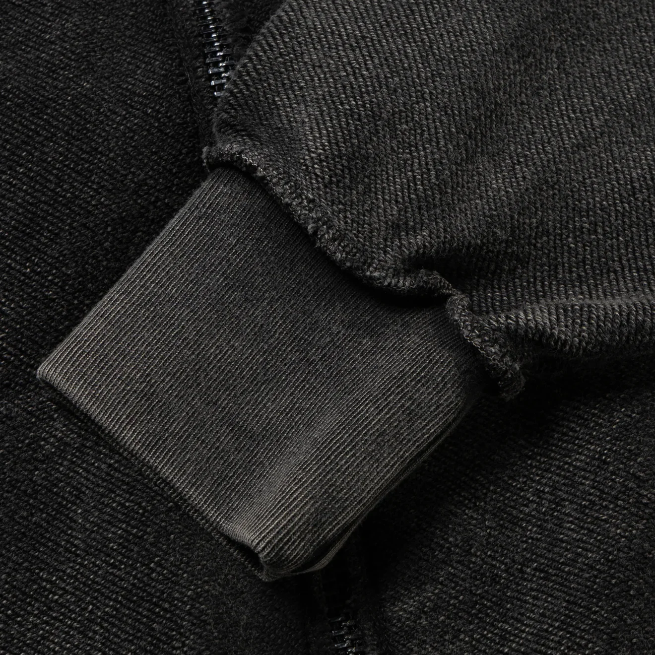 Aries Womens Aged Reverso Temple Zip Through Hoodie Black - Image 7