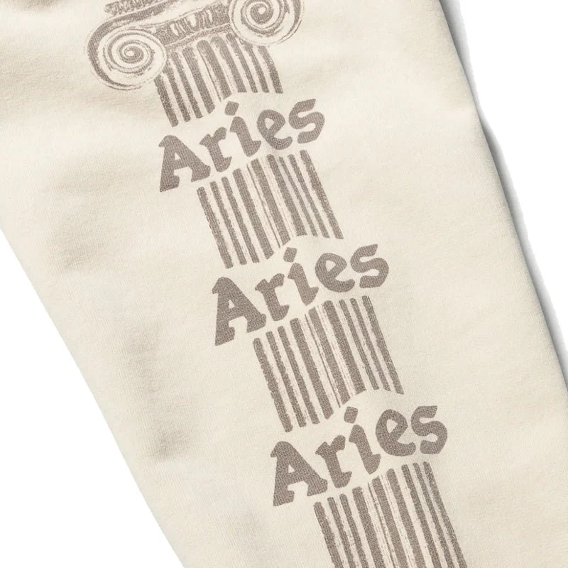 Aries Womens Ancient Column Sweat Beige - Image 3