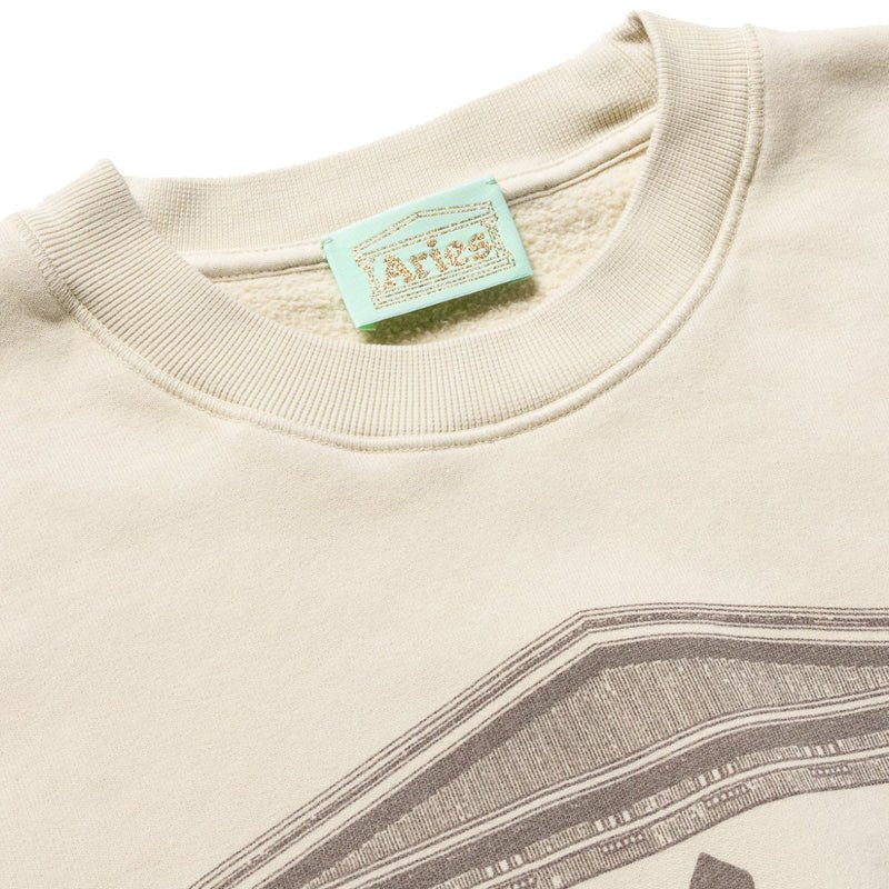 Aries Womens Ancient Column Sweat Beige - Image 4