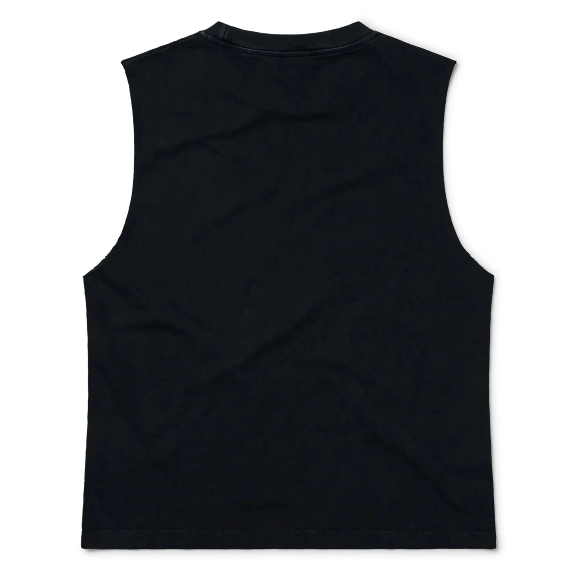 Aries Womens Faded Bunny Muscle Vest Black - Image 2