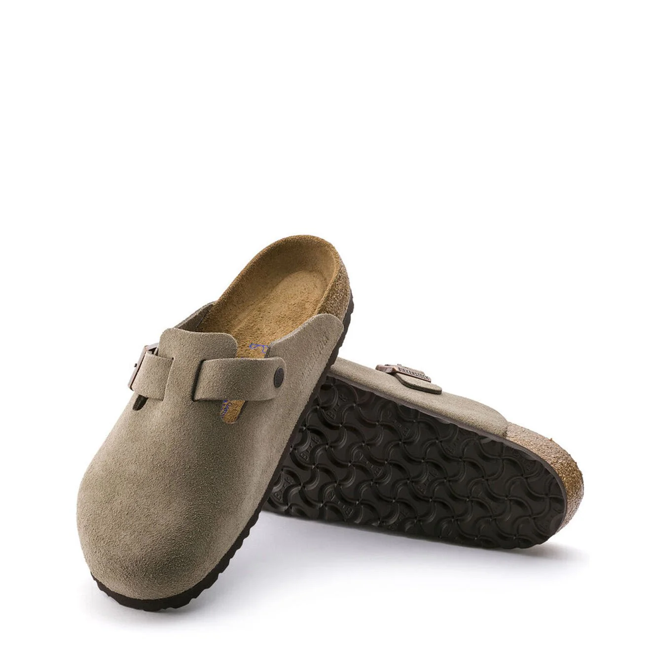 Birkenstock Womens Boston SFB VL Narrow Sandal Taupe - Image 5