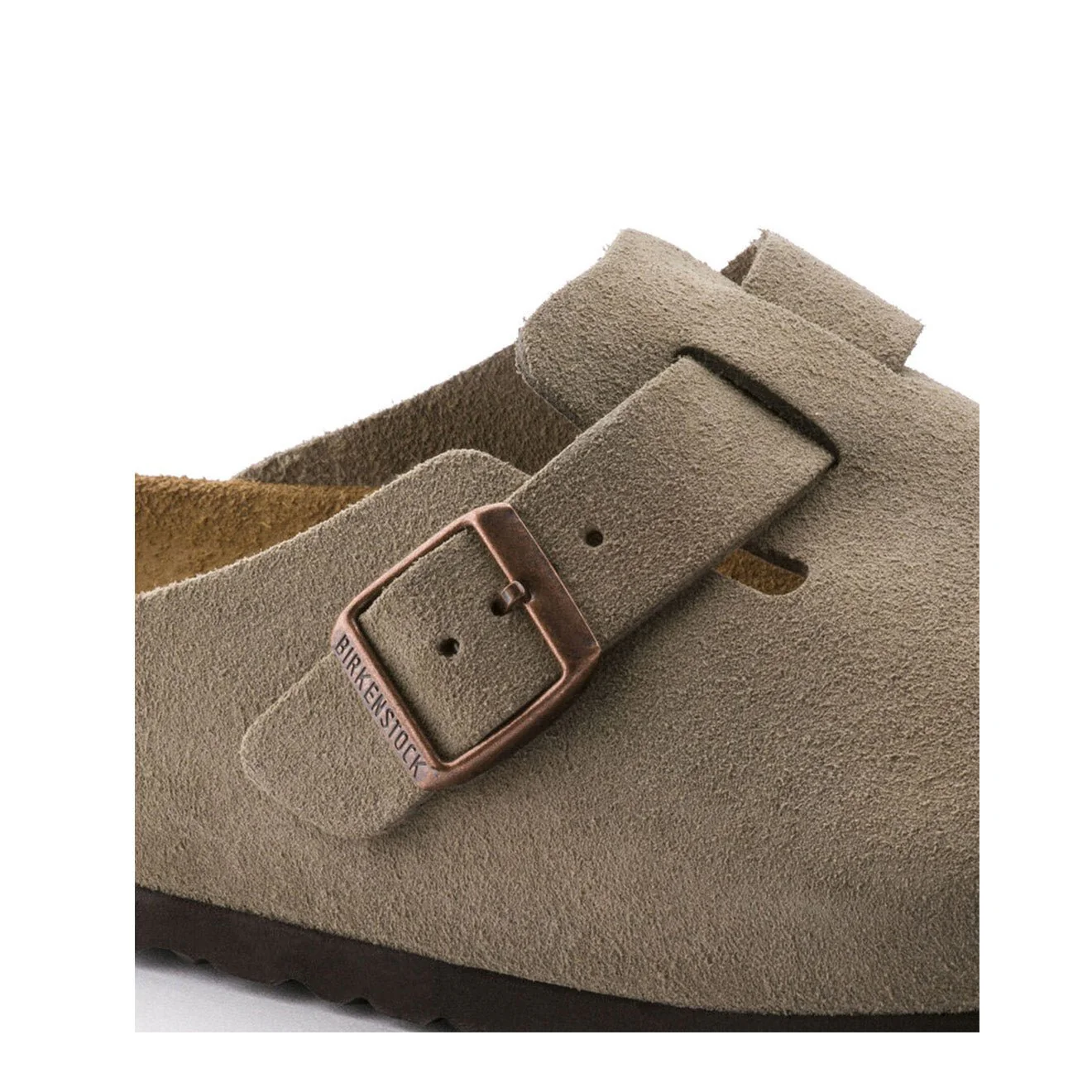 Birkenstock Womens Boston SFB VL Narrow Sandal Taupe - Image 6