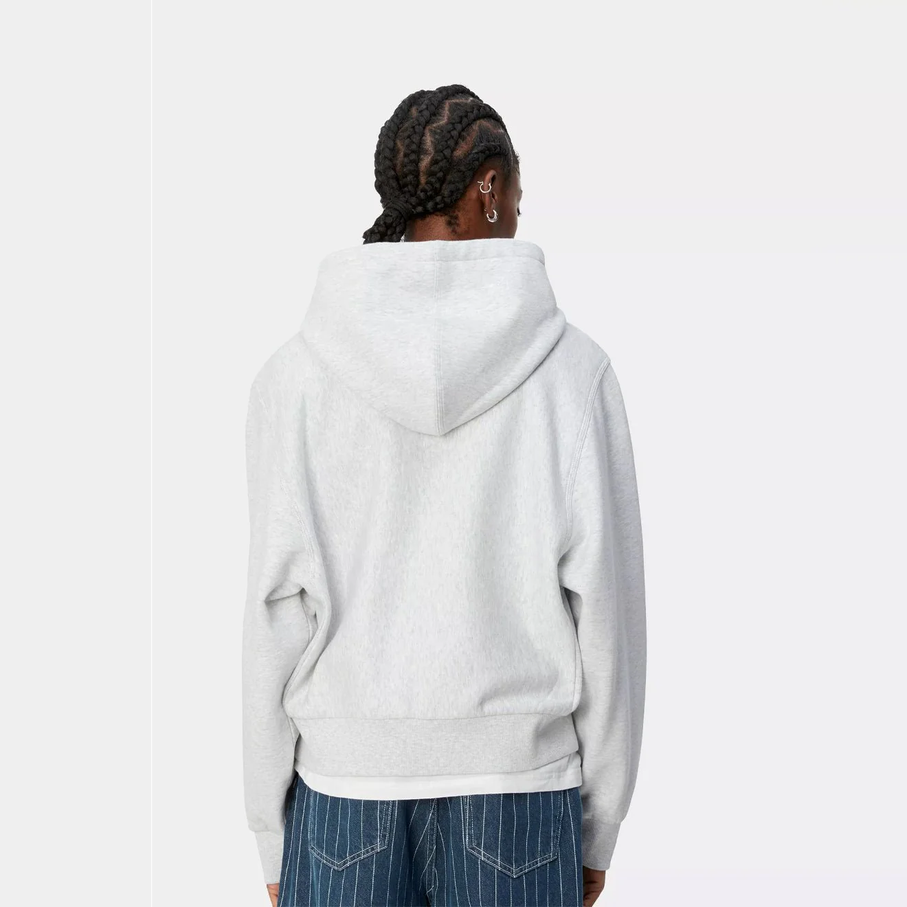 Carhartt WIP Womens American Script Jacket Ash Heather - Image 5