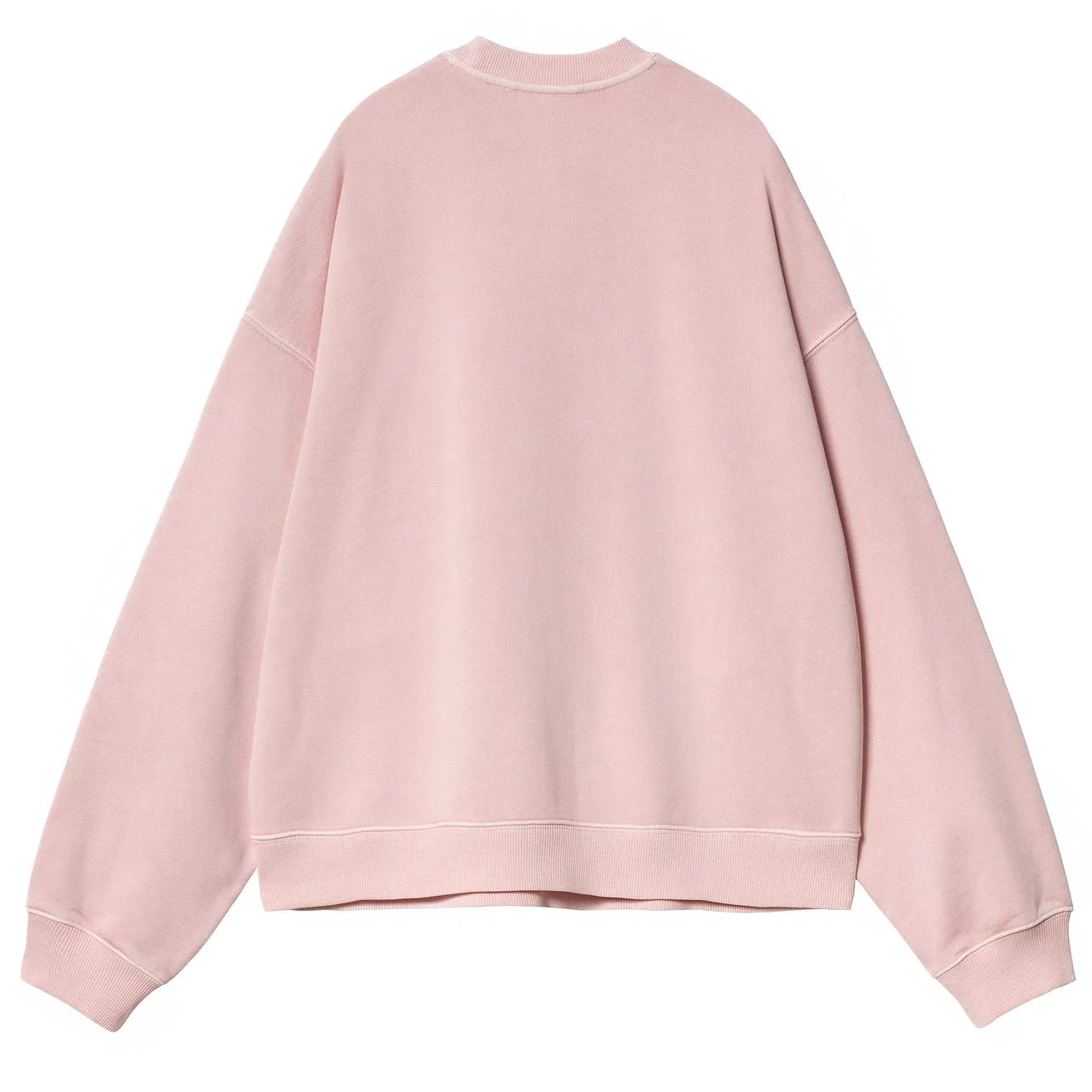 Carhartt WIP Womens Benton Sweat Air Pink Garment Dyed - Image 2
