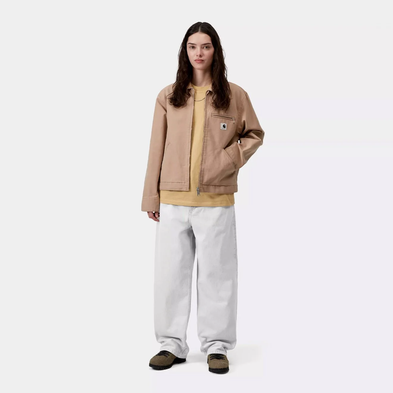 Carhartt WIP Womens Brandon Pant Black Chalk Wash - Image 3