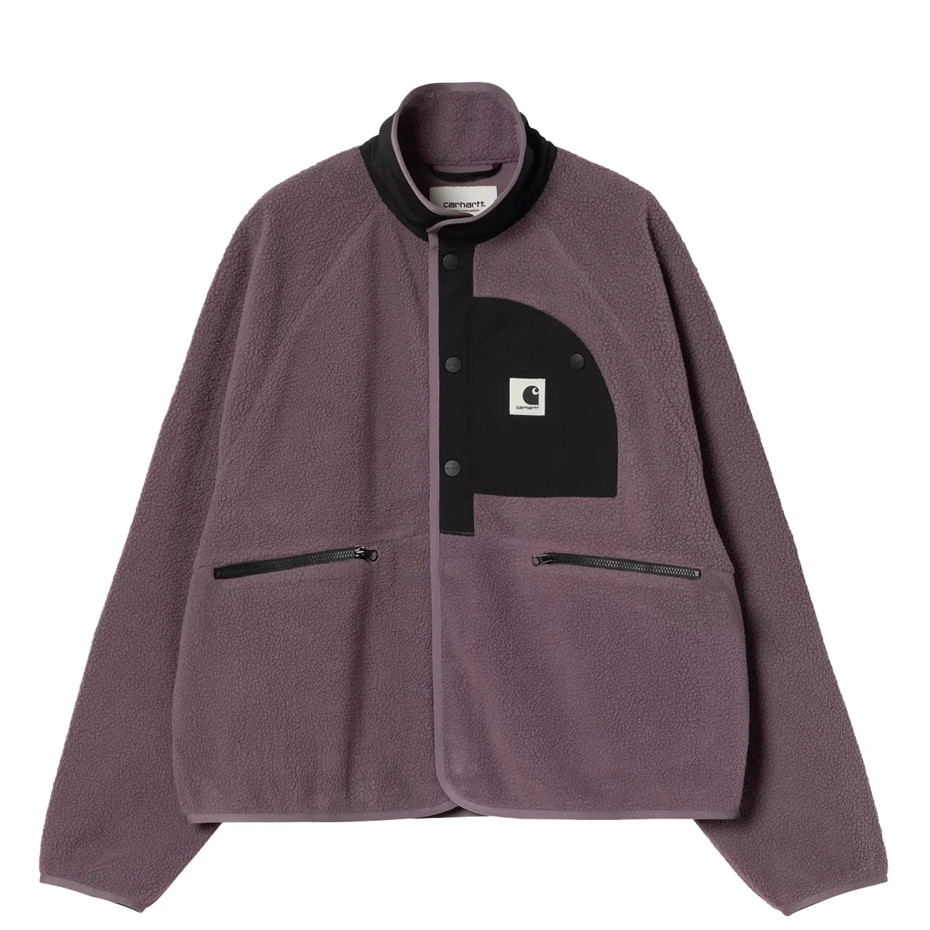 Carhartt WIP Womens Flynn Fleece Jacket Phlox / Black