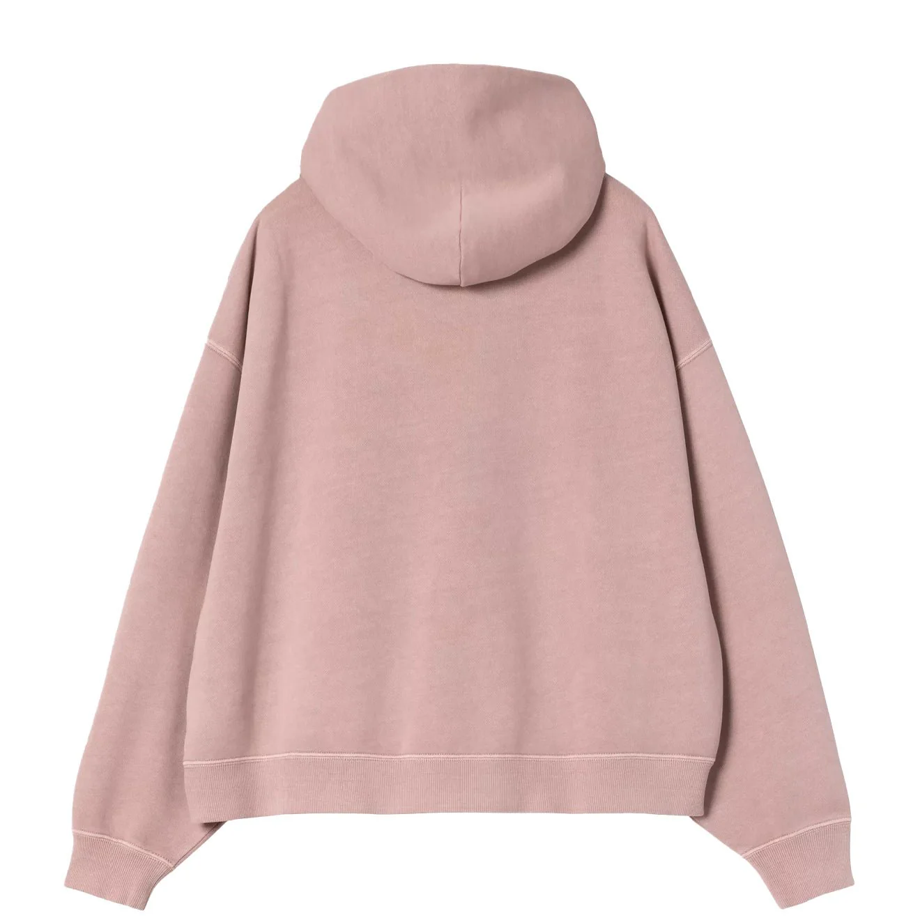 Carhartt WIP Womens Hooded Benton Jacket Glassy Pink Garment Dyed - Image 2