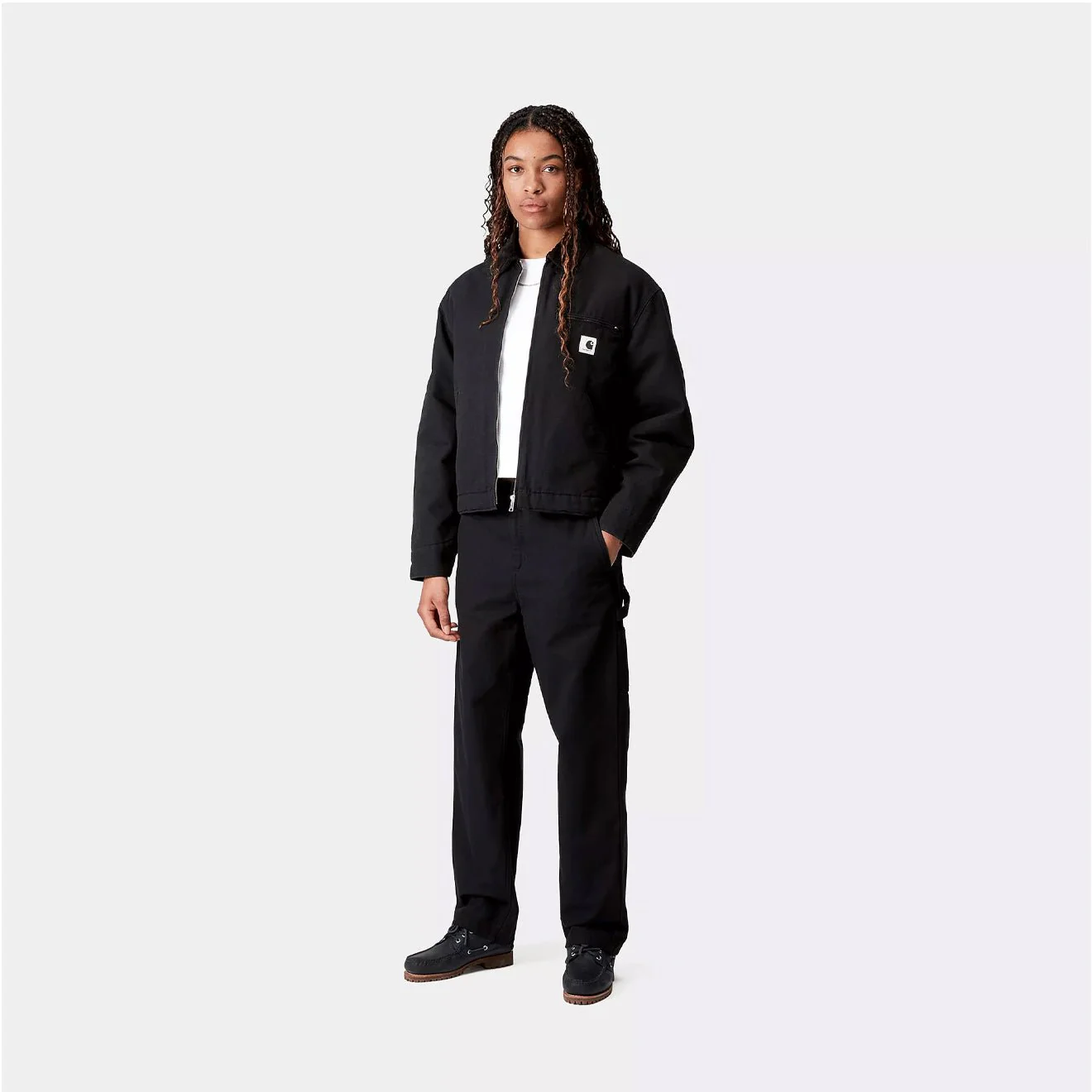 Carhartt WIP Womens OG Detroit Jacket Black / Black Rinsed - Image 4