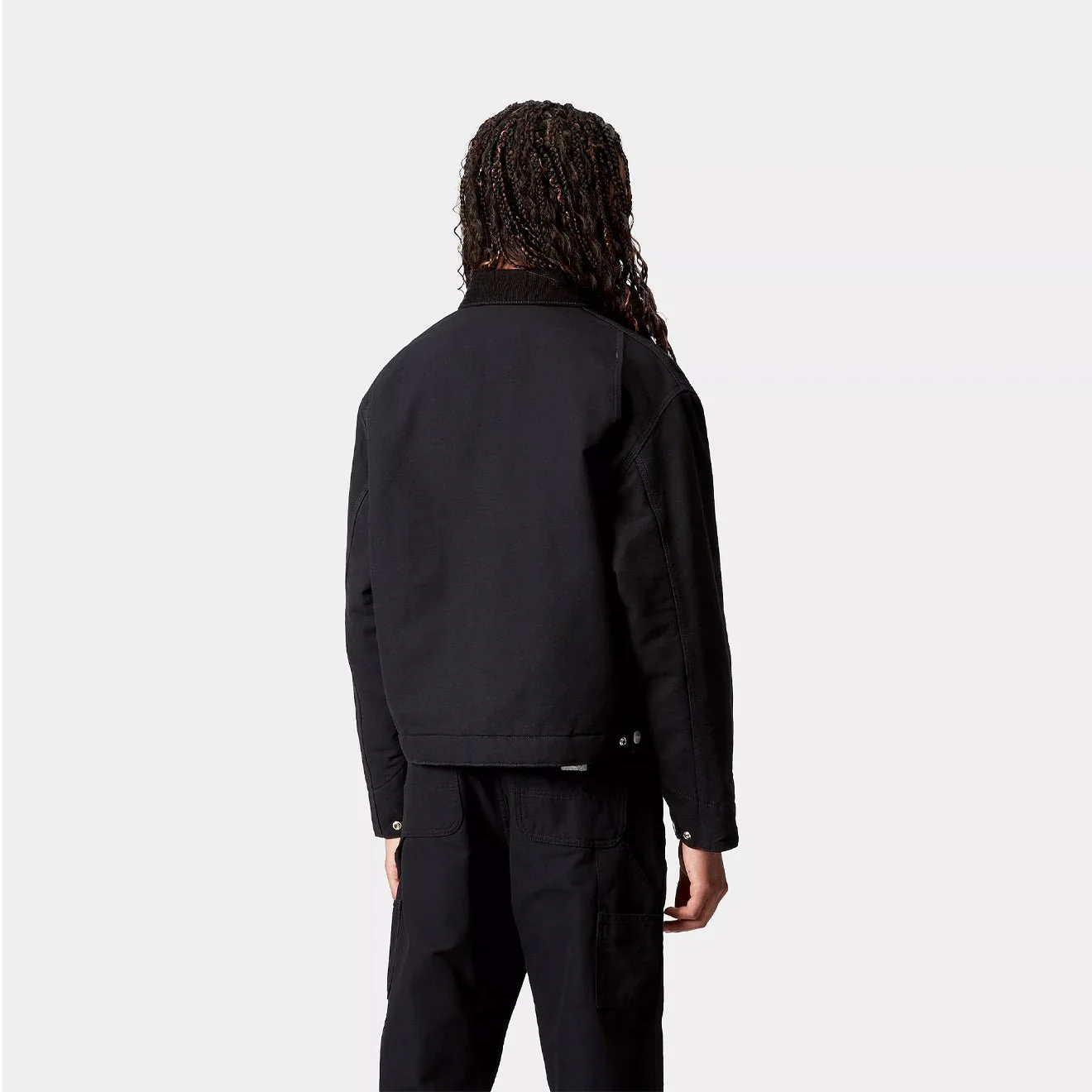 Carhartt WIP Womens OG Detroit Jacket Black / Black Rinsed - Image 7