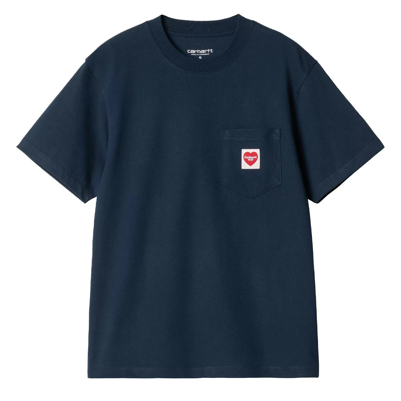 Carhartt WIP Womens S/S Pocket Heart T-Shirt Ink / Red