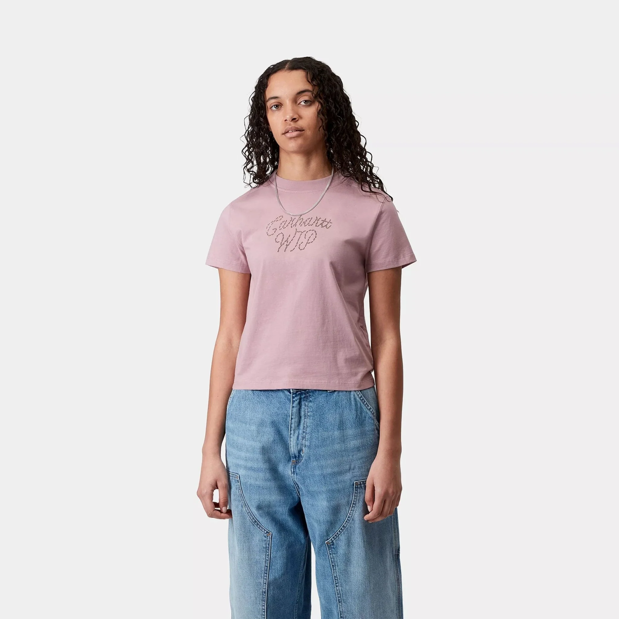 Carhartt WIP Womens S/S Sunflower T-Shirt Hortensia - Image 4