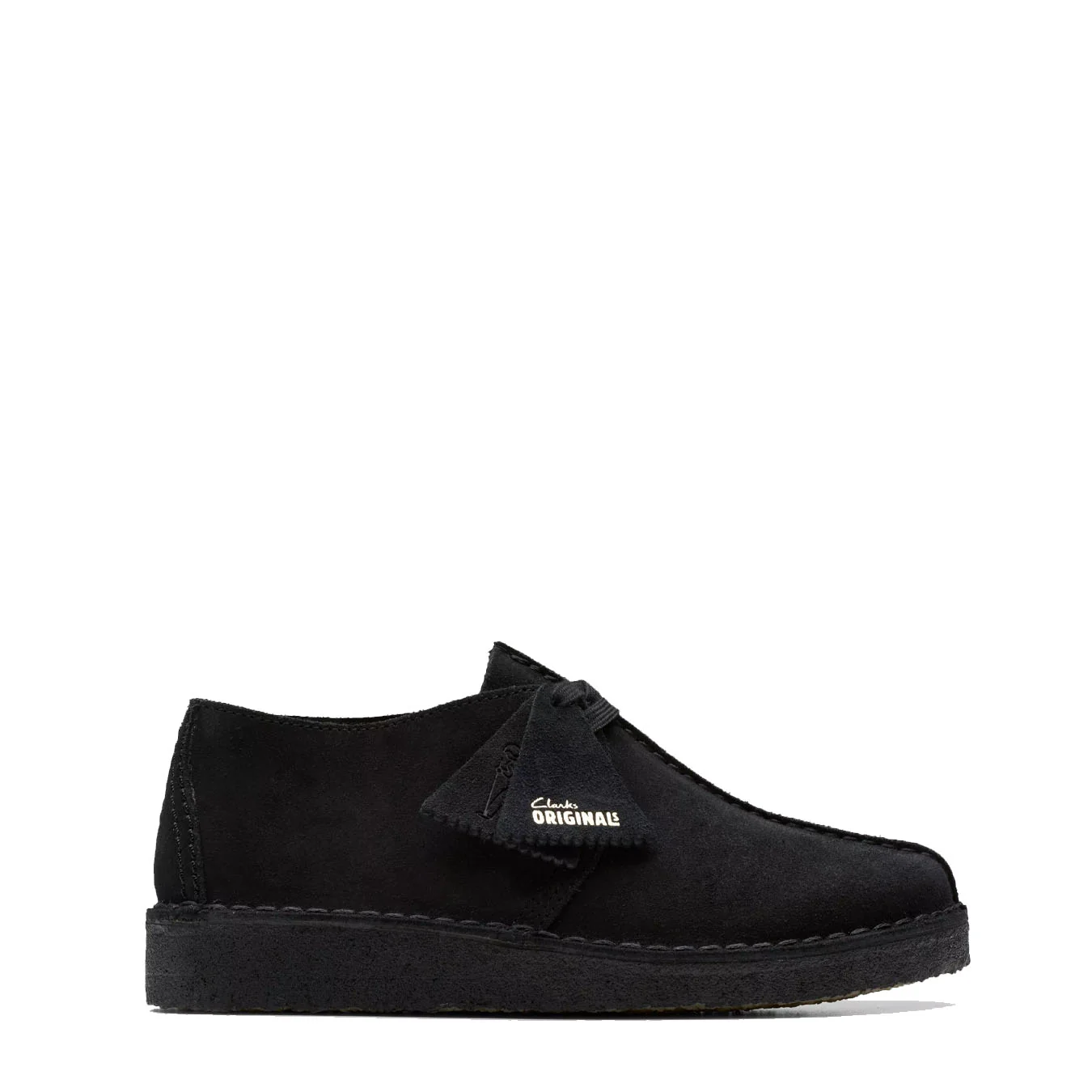 Clarks Originals Womens Desert Trek Black Suede