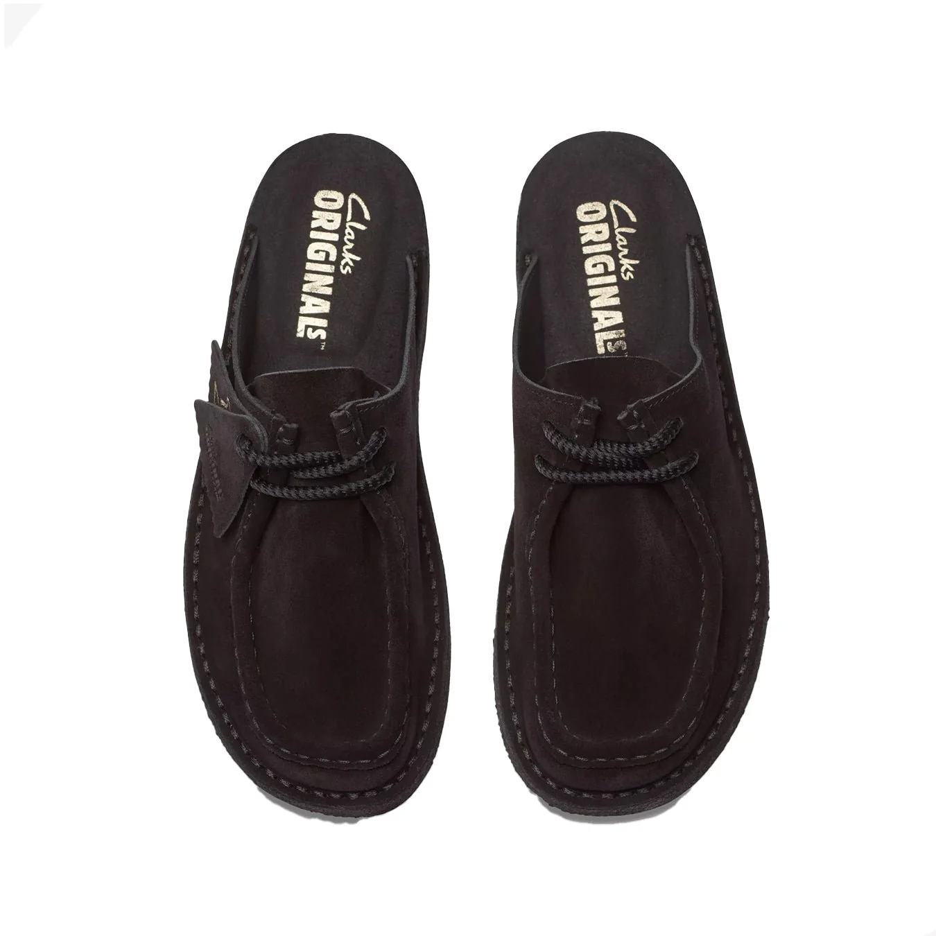Clarks Originals Womens DSRT Nomad Mule Black Suede - Image 3