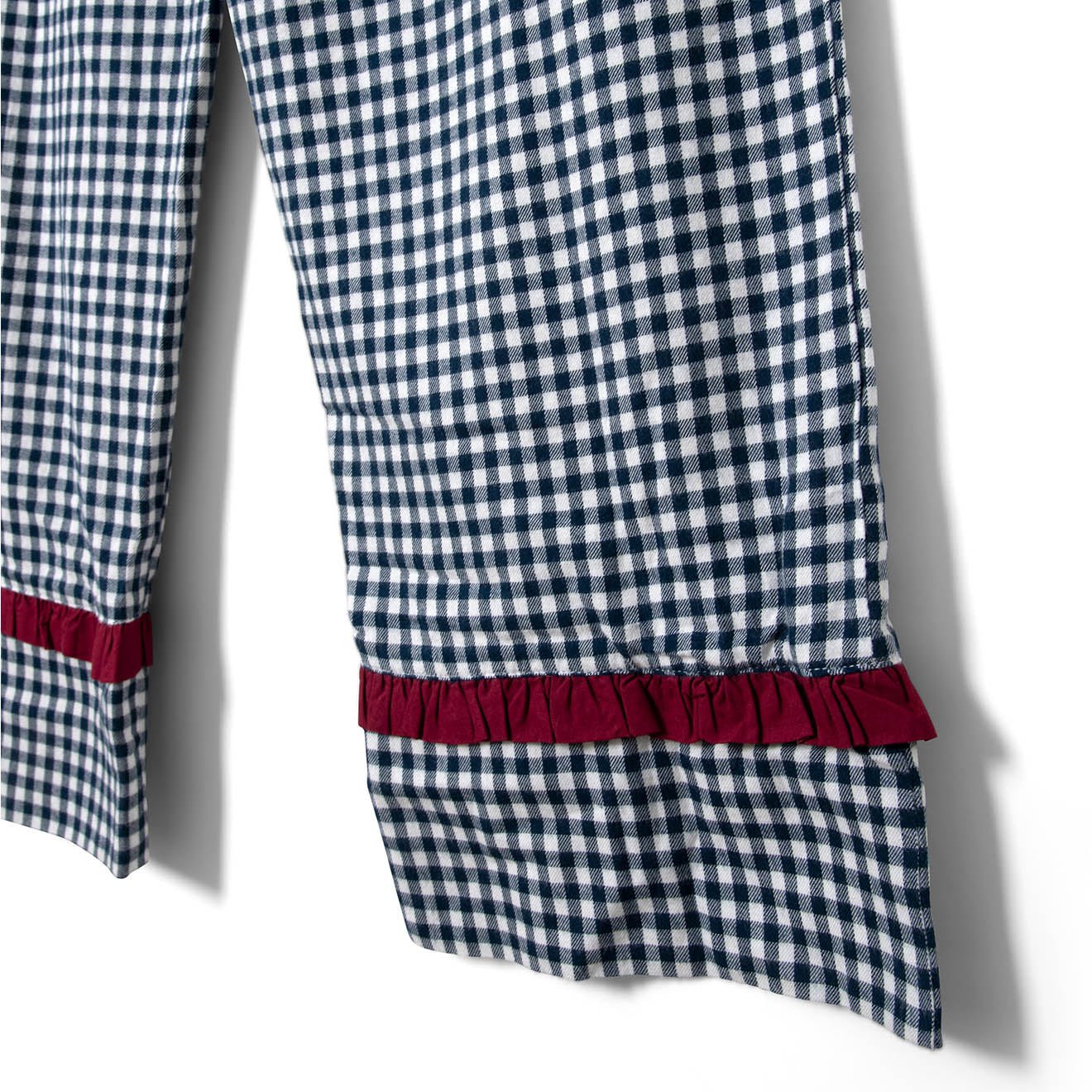 Damson Madder Antonia Pyjama Set Navy Gingham - Image 7