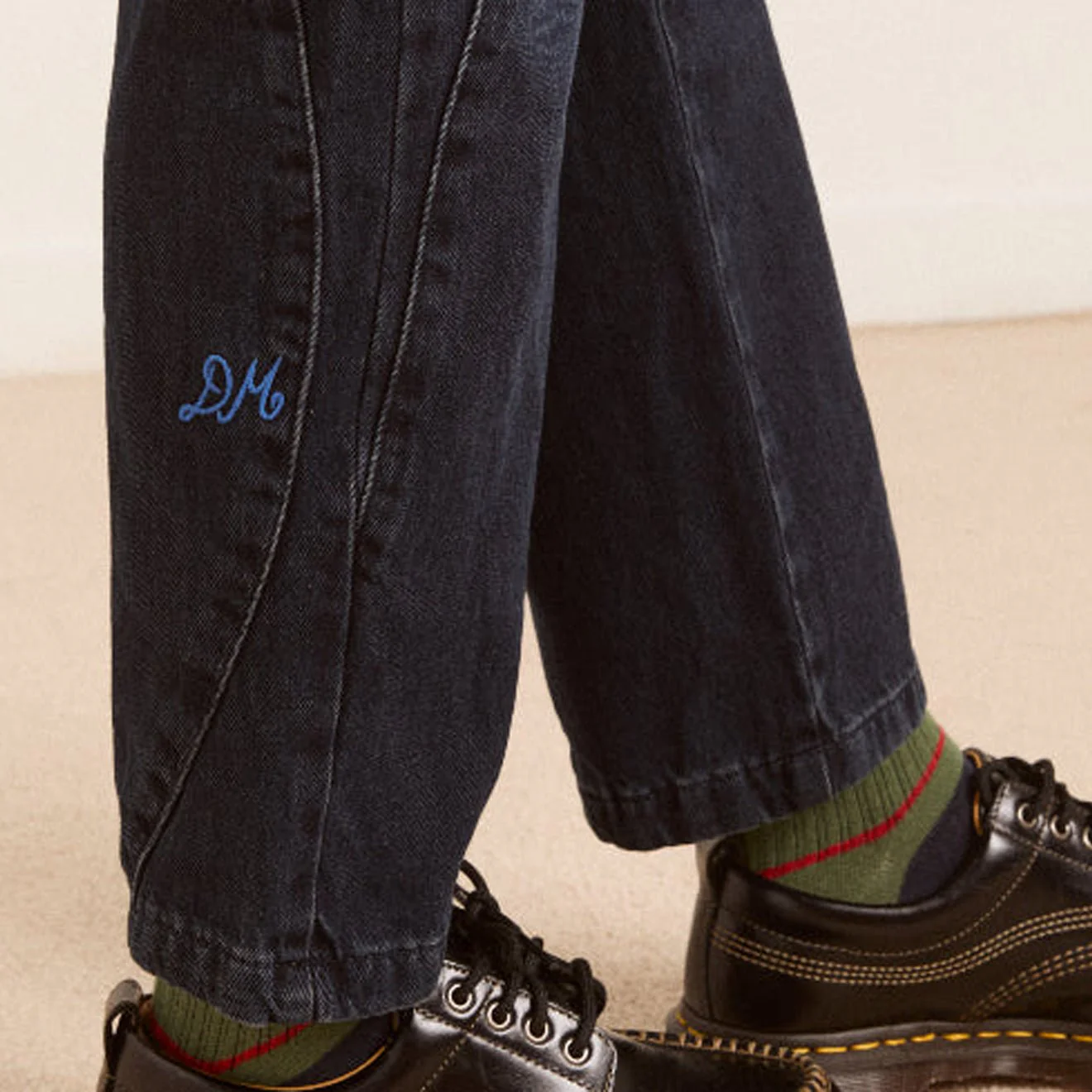 Damson Madder Juli Jeans Wavy Seams - Image 7