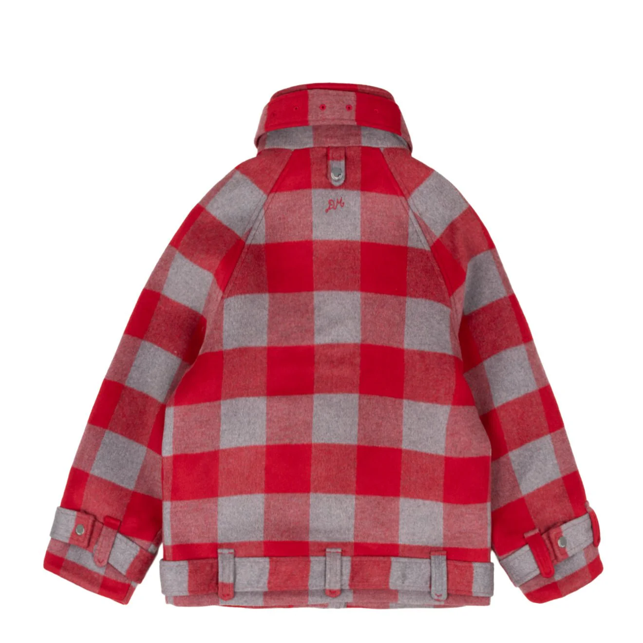 Damson Madder Polly Wool Bomber Red - Image 2