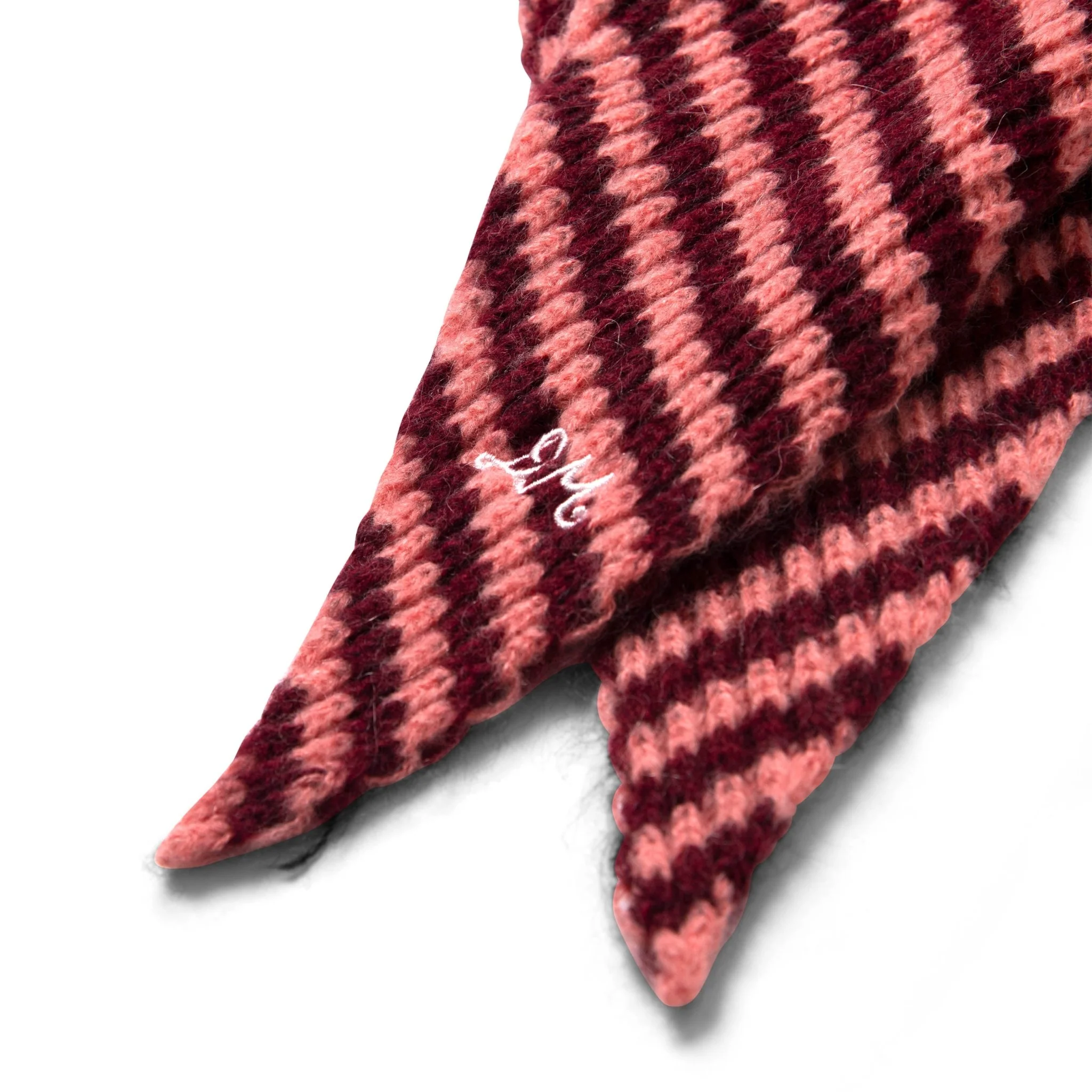 Damson Madder Tie Front Hood Pink/Burg Stripe - Image 2