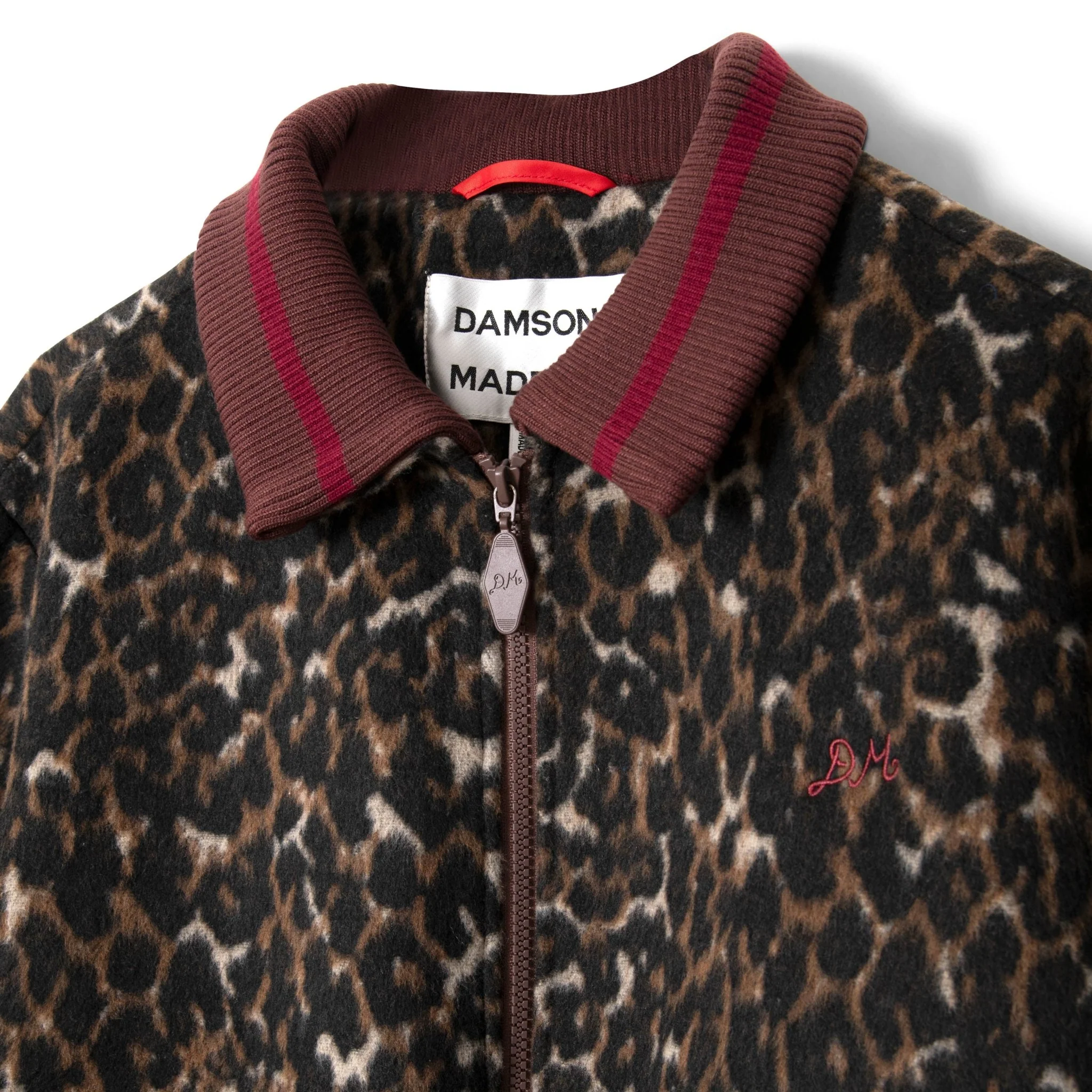 Damson Madder Us Excl Pixie Wool Bomber Leopard - Image 3