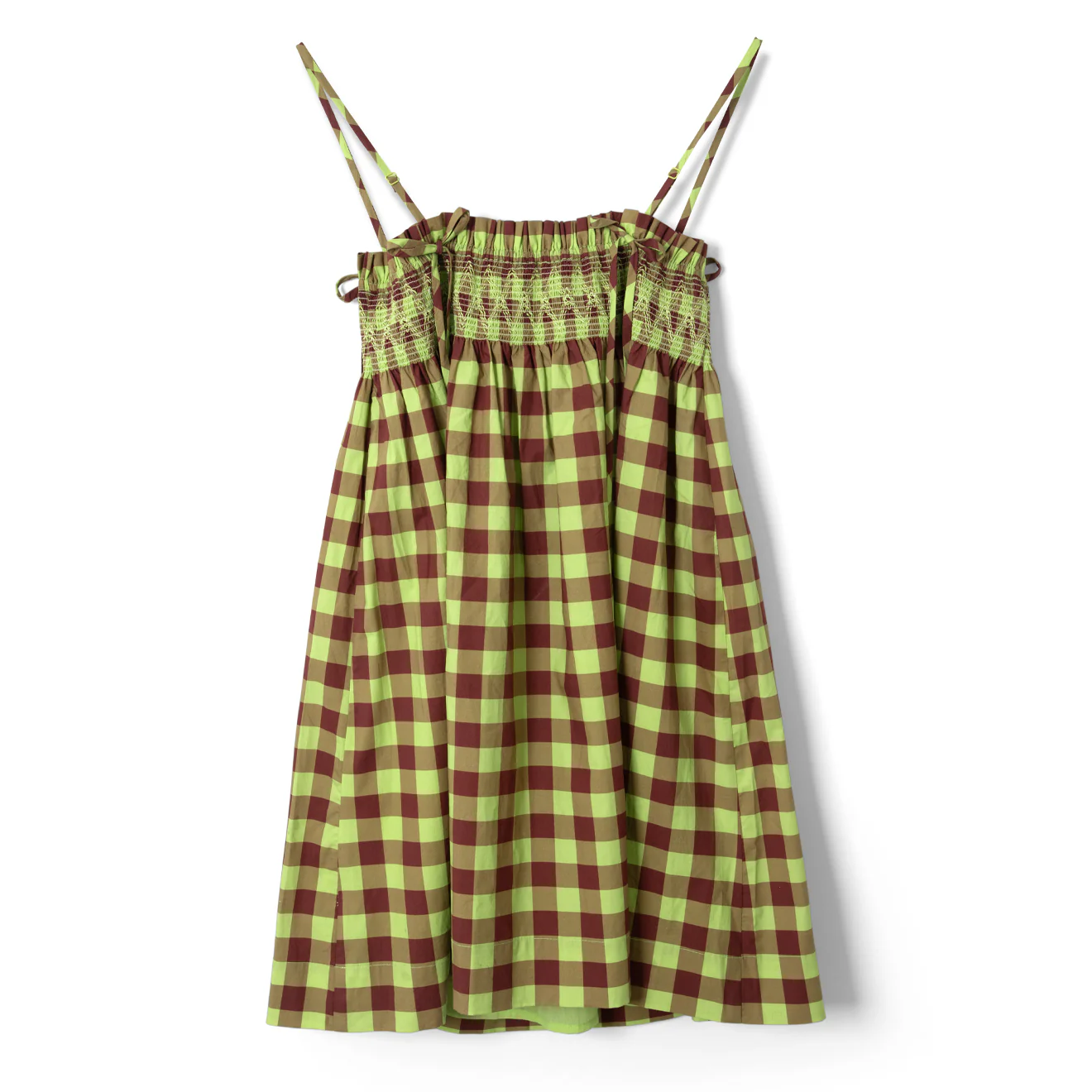Damson Madder Womens Lilo Mini Dress Swirl Print