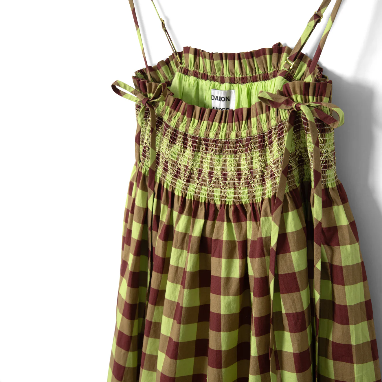 Damson Madder Womens Lilo Mini Dress Swirl Print - Image 3