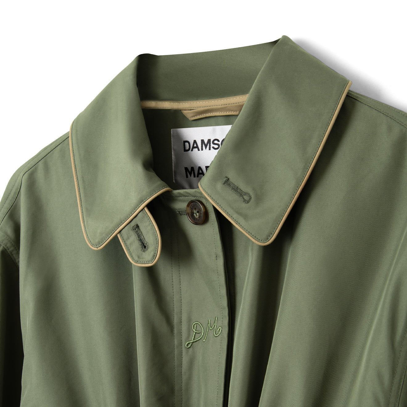 Damson Madder Womens Multi-Wear Myrtle Trench Khaki - Image 3