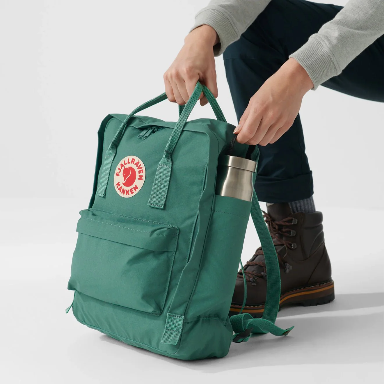 Fjallraven Kanken Classic Backpack Chalk Rose - Image 5