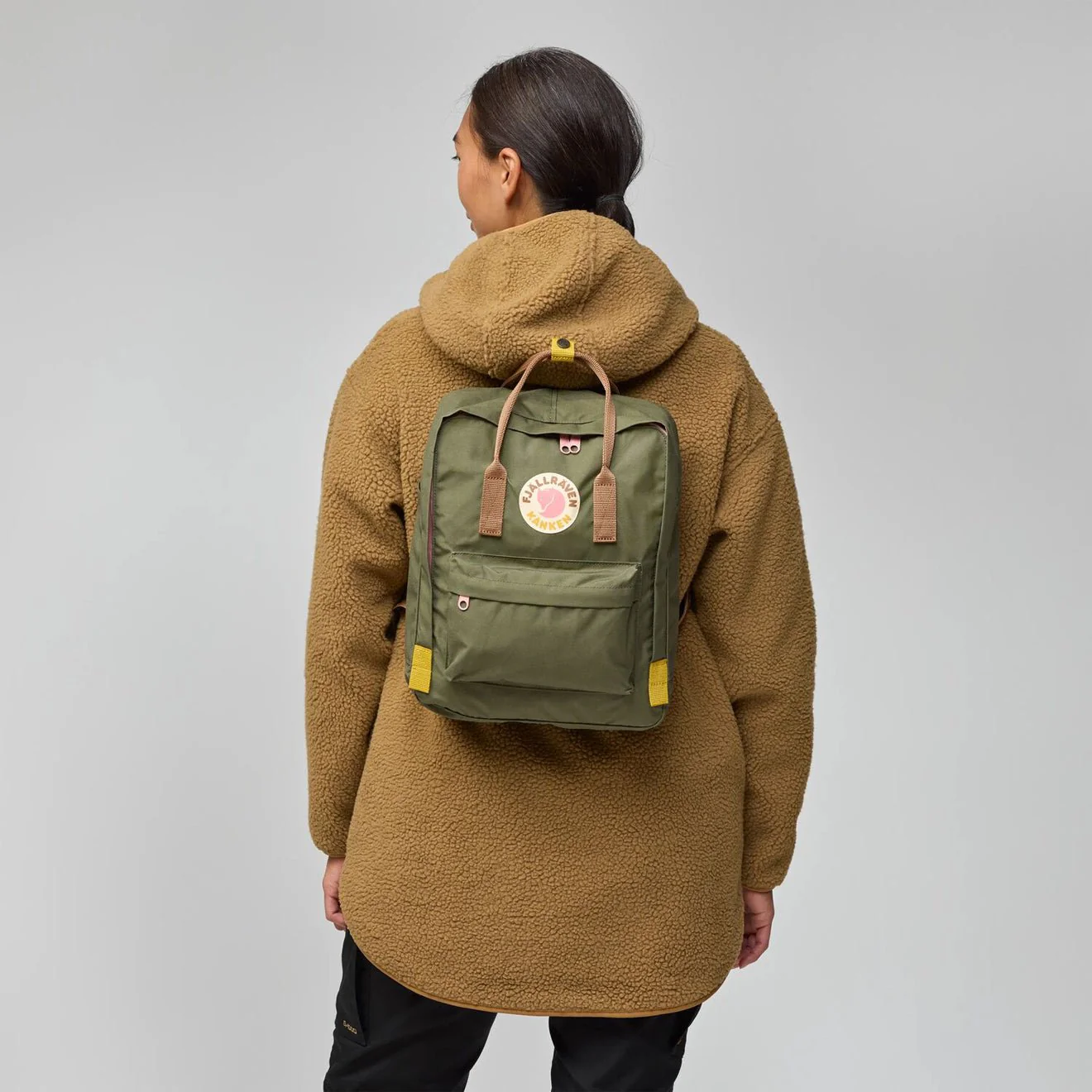 Fjallraven Kanken Koncept Backpack Pink / Mint Green - Image 4