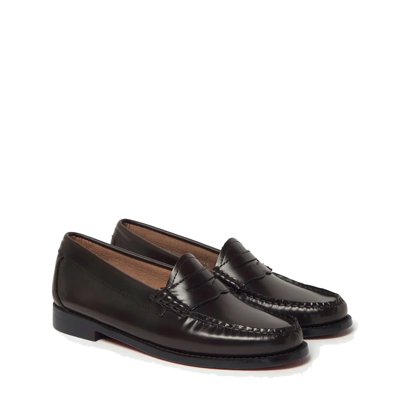 G.H.Bass Womens Bass Weejun Penny Loafer Chocolate Leather - Image 2