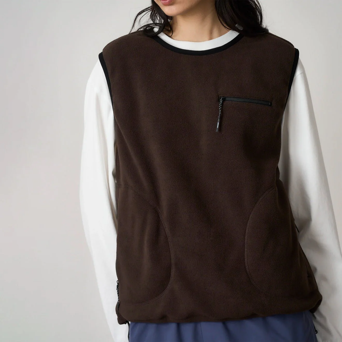 Gramicci Womens Thermal Fleece Pullover Tobacco - Image 3