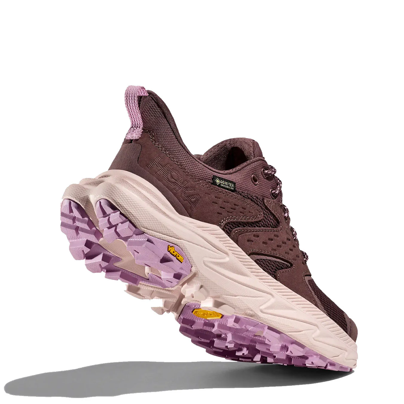 Hoka Womens Anacapa 2 Low GTX Trainer Smoky Quartz / Cosmic Pearl - Image 2