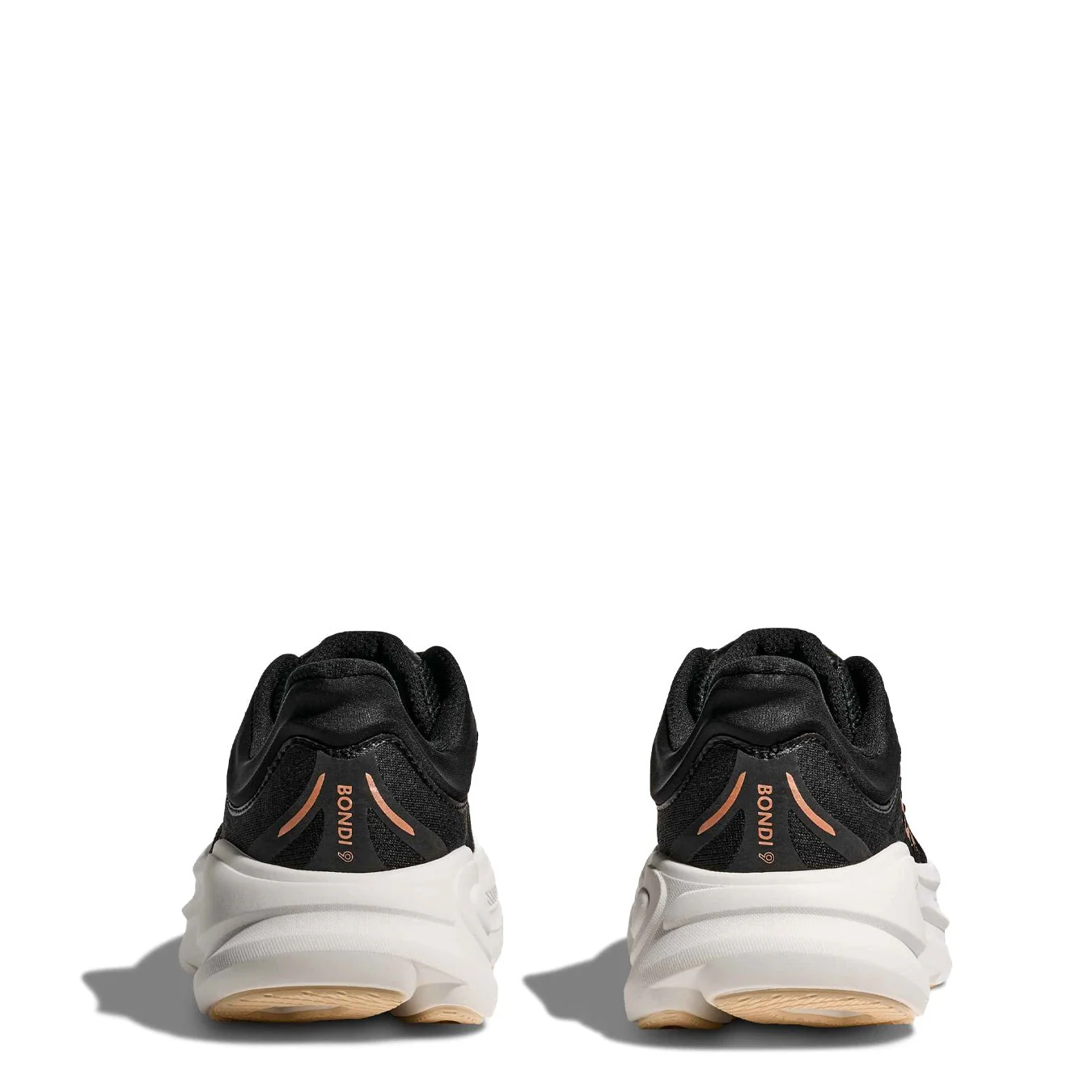 Hoka Womens Bondi 9 Trainer Black / Rose Gold - Image 4