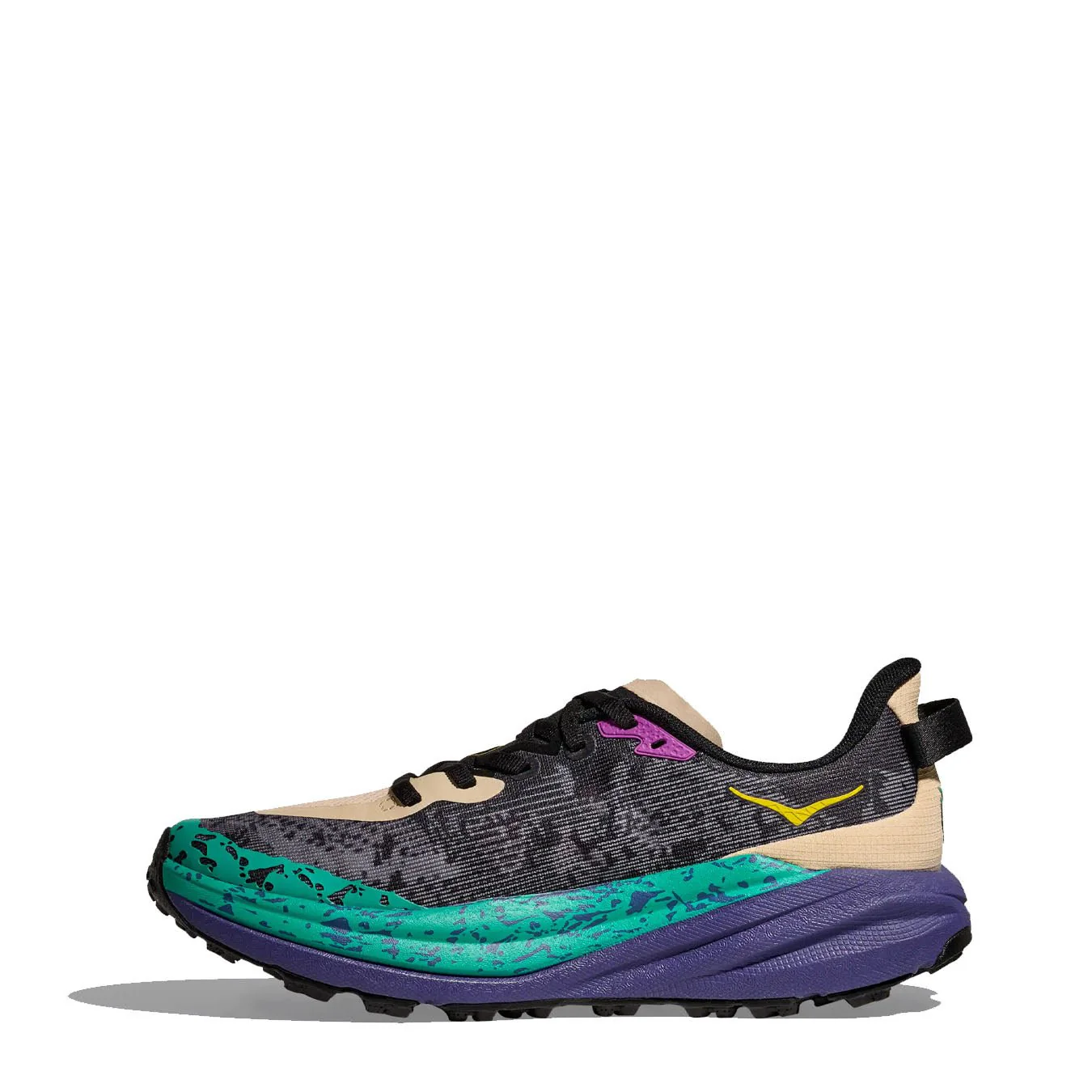 Hoka Womens Speedgoat 6 Trainer Oatmeal / Mountain Iris - Image 5