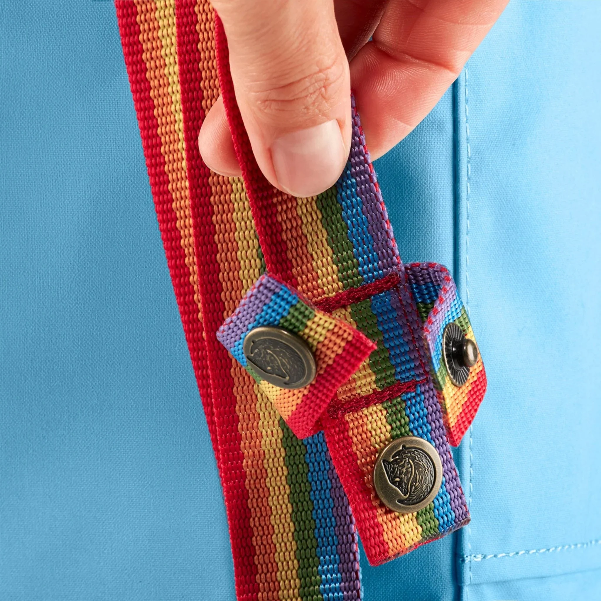 Kanken Rainbow Mini Backpack Cobalt Blue - Image 4