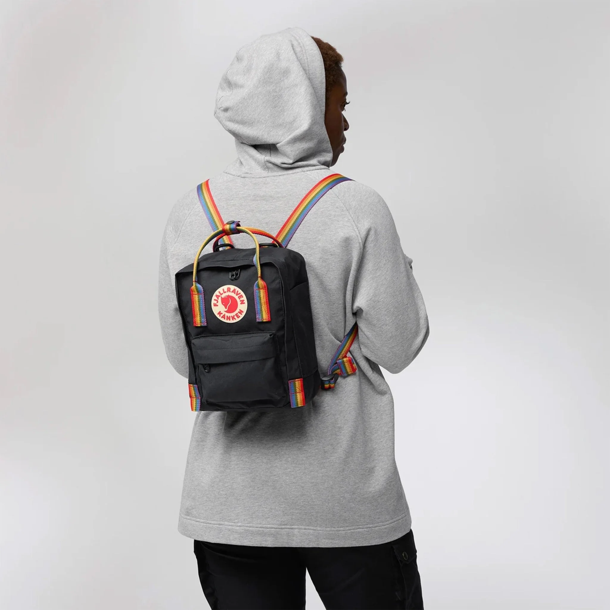 Kanken Rainbow Mini Backpack Cobalt Blue - Image 5