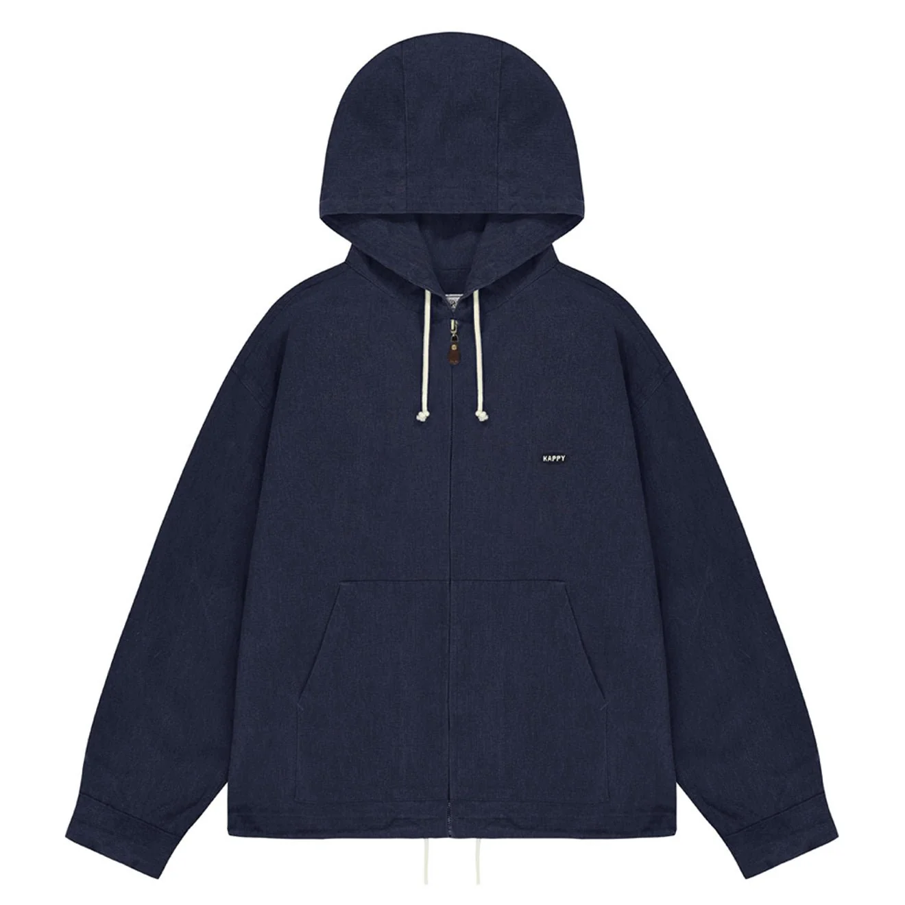 Kappy 
Kation Cotton Hoodie Jacket
 Navy