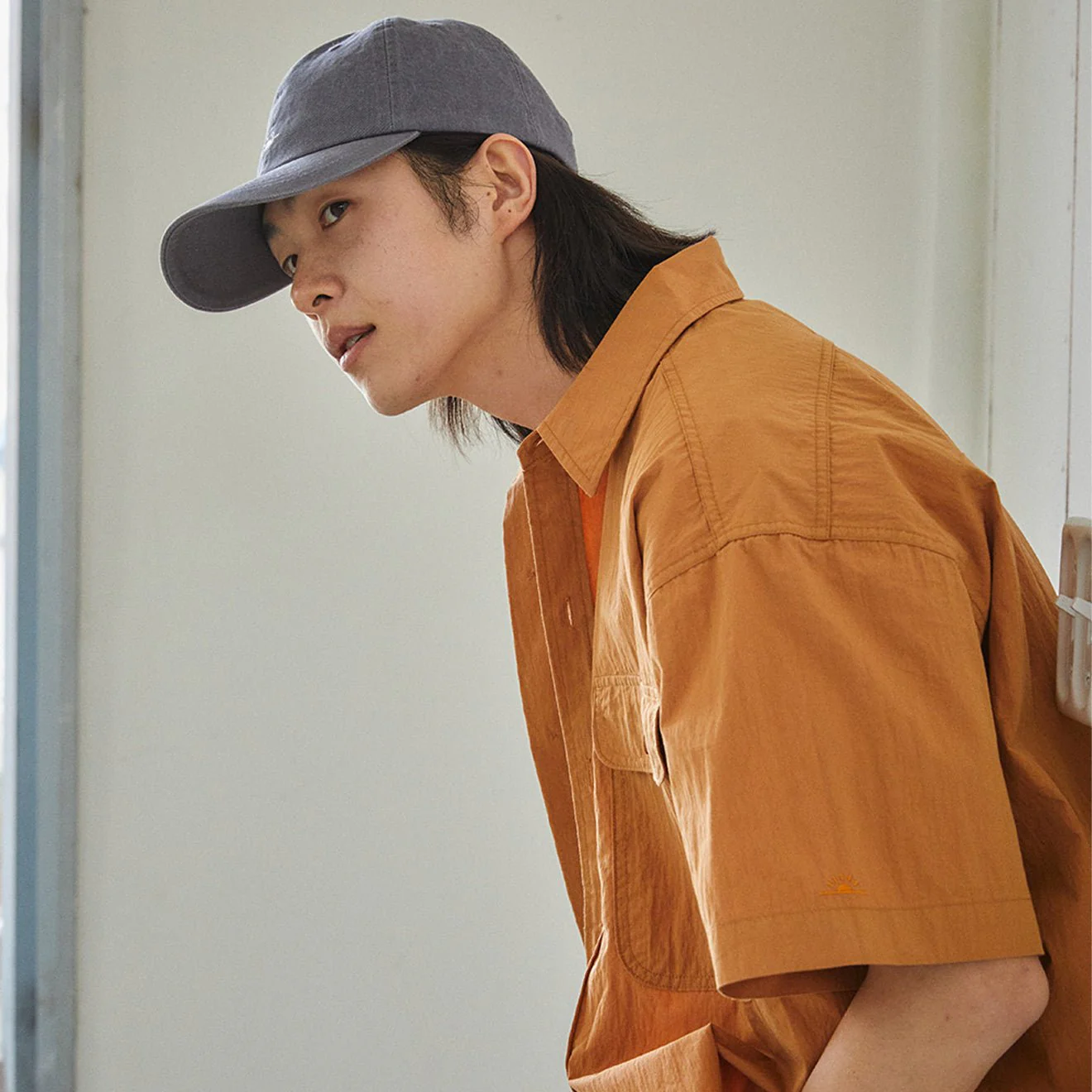Kappy Sunrise Utility Half Shirt Brick - Image 4