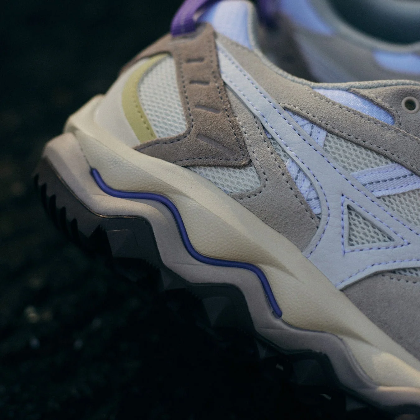 Mizuno Wave Mujin TL Snow White / White / Paisley Purple - Image 6