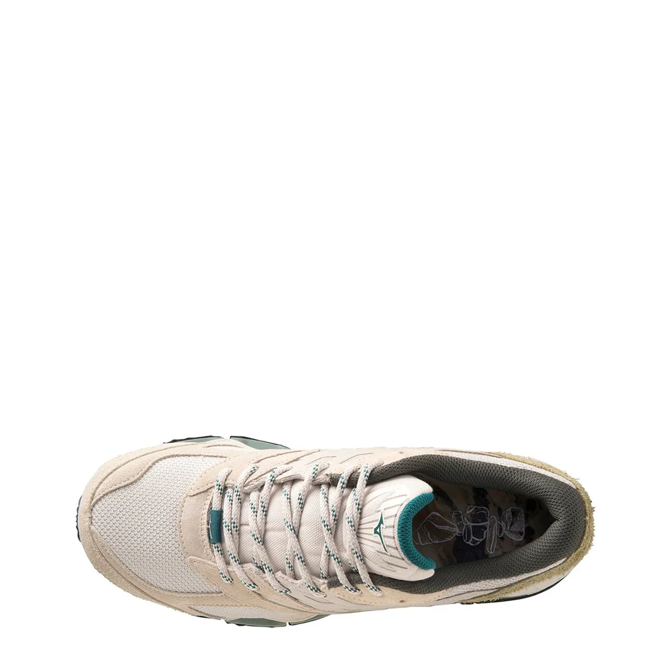 Mizuno Womens Wave Prophecy LS Silver Cloud / White Sand / Cedar - Image 2