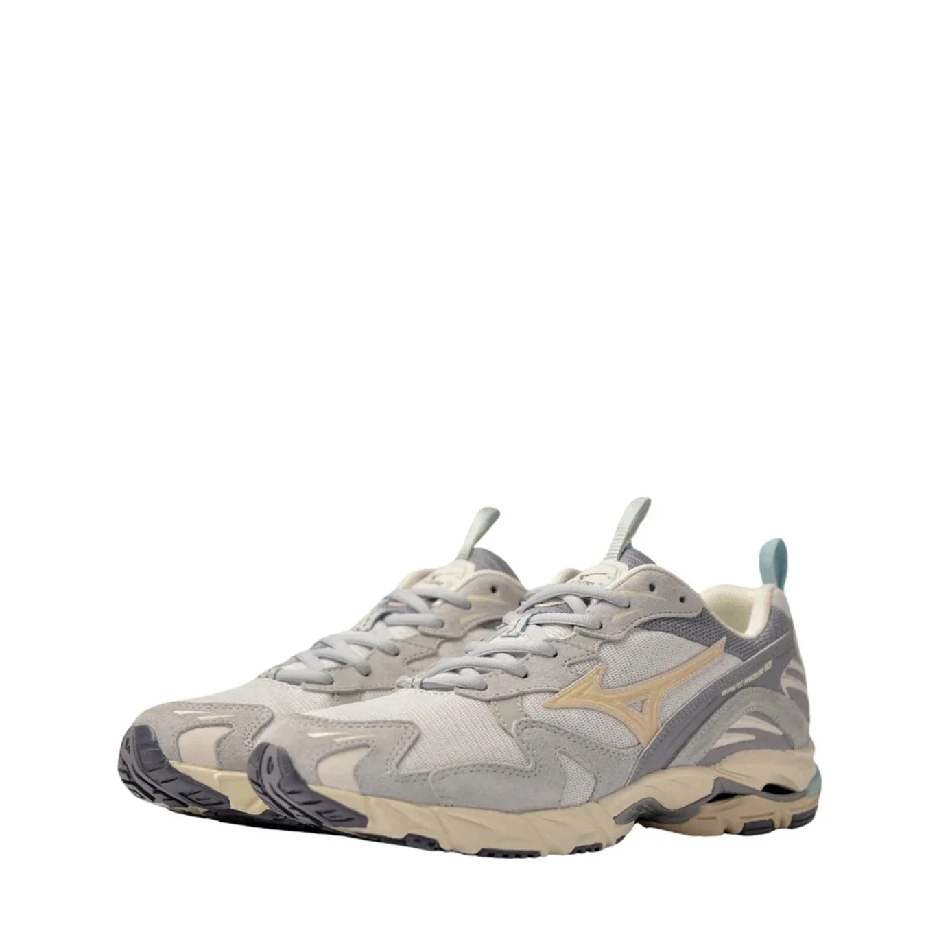 Mizuno Womens Wave Rider 10 Premium Trainer Arctic Ice / Pristine / Nimbus Cloud - Image 5
