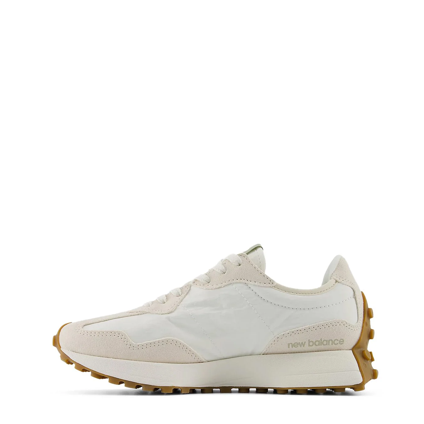 New Balance Womens 327 Trainer Linen / Sea Salt / Olivine - Image 3