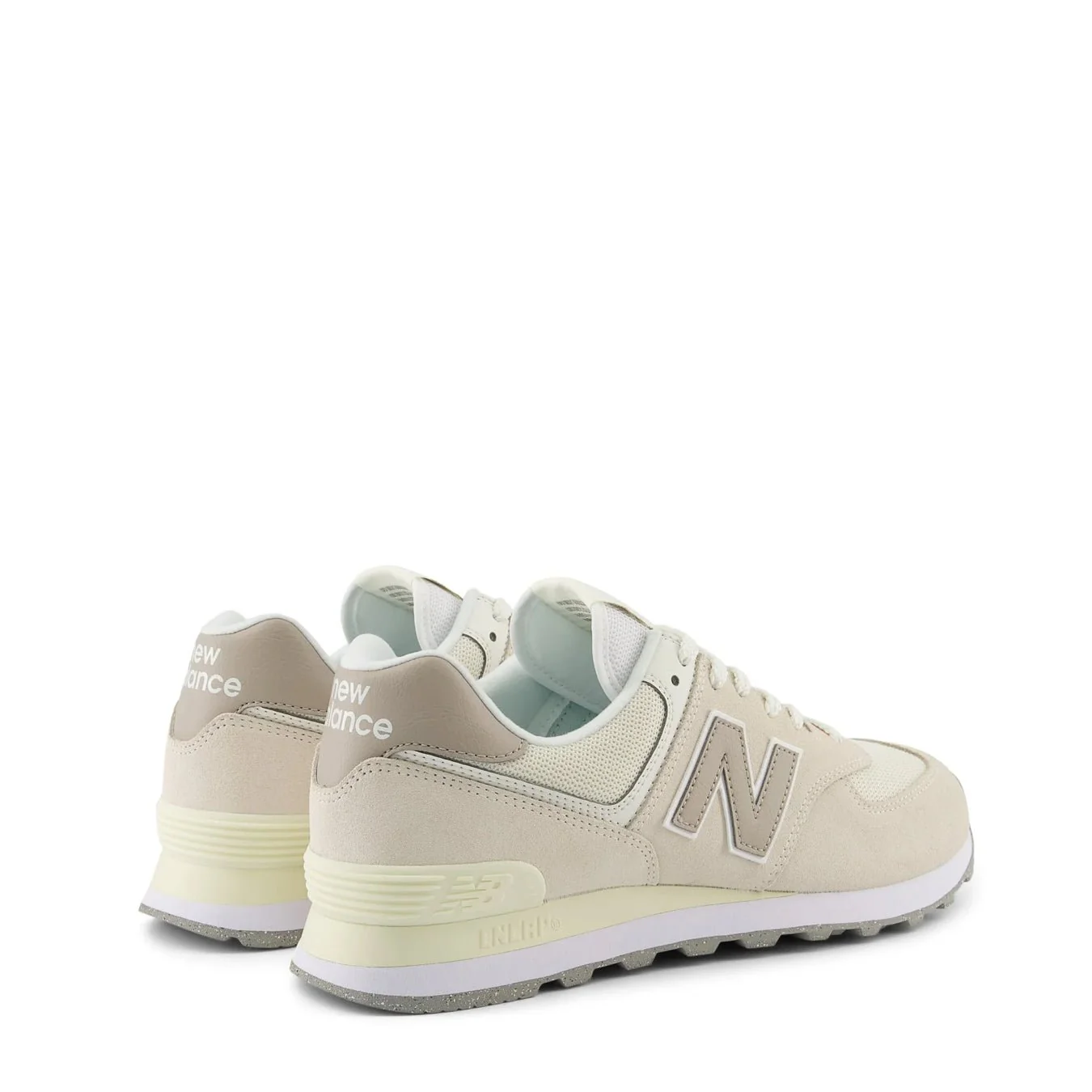 New Balance Womens 574 Trainers Linen / Light Mushroom - Image 3