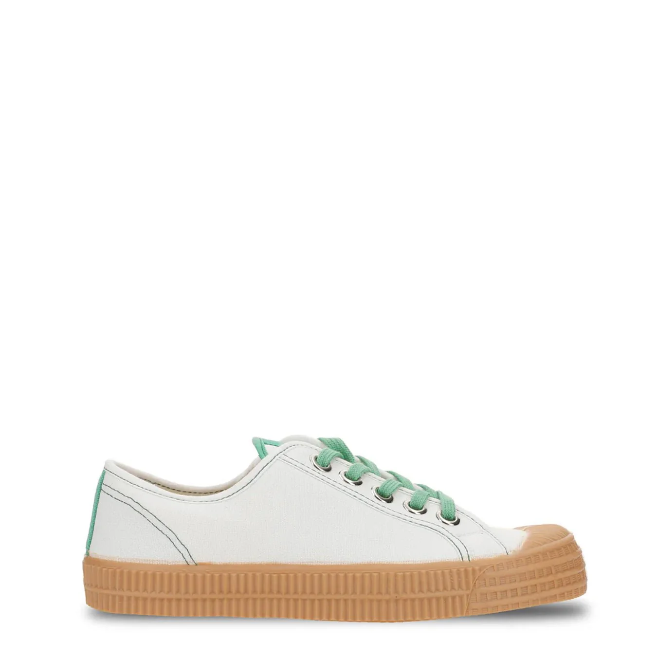 Novesta Star Master Contrast Stitch Trainer White Green Transparent