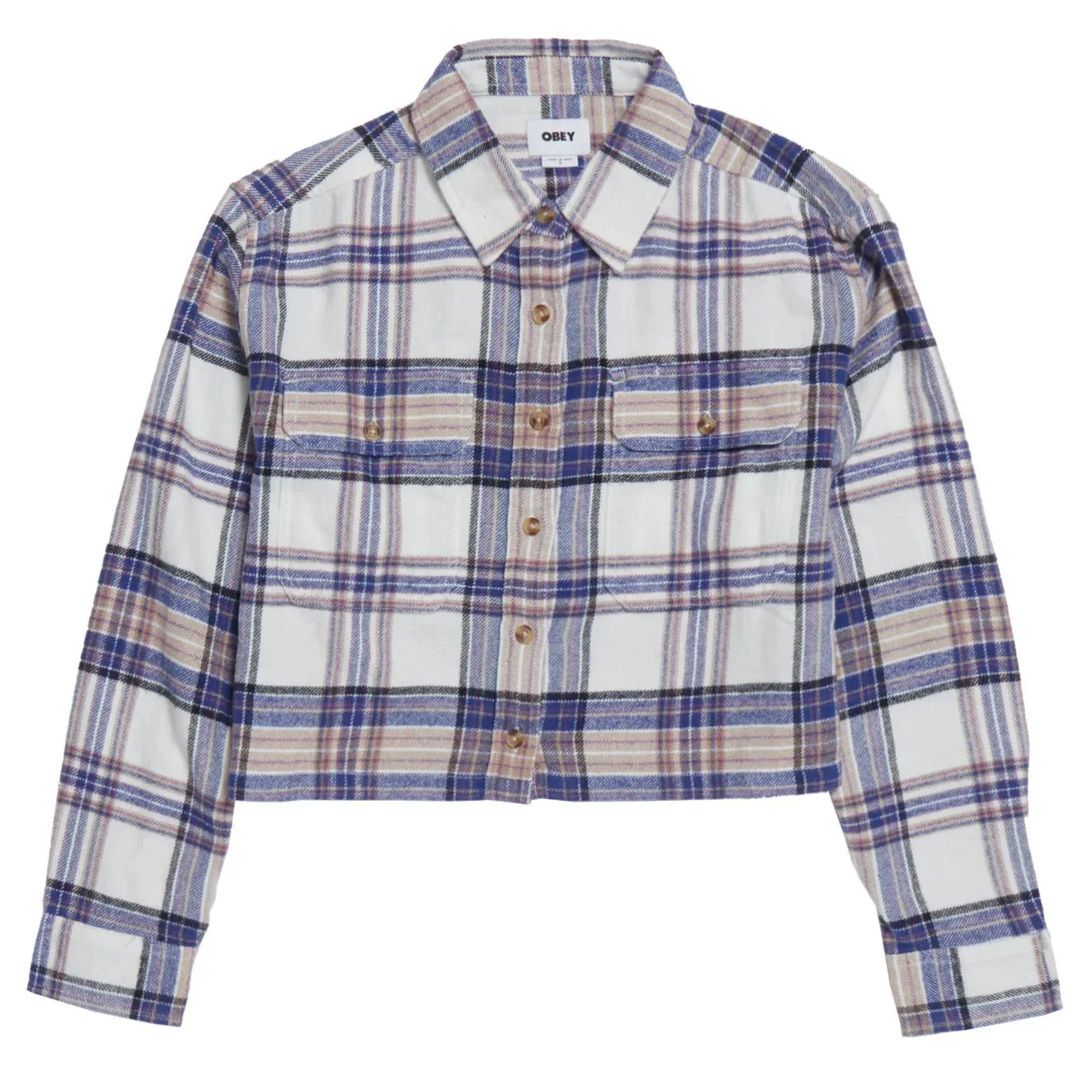 Obey Max Flannel Shirt Unbleached Multi